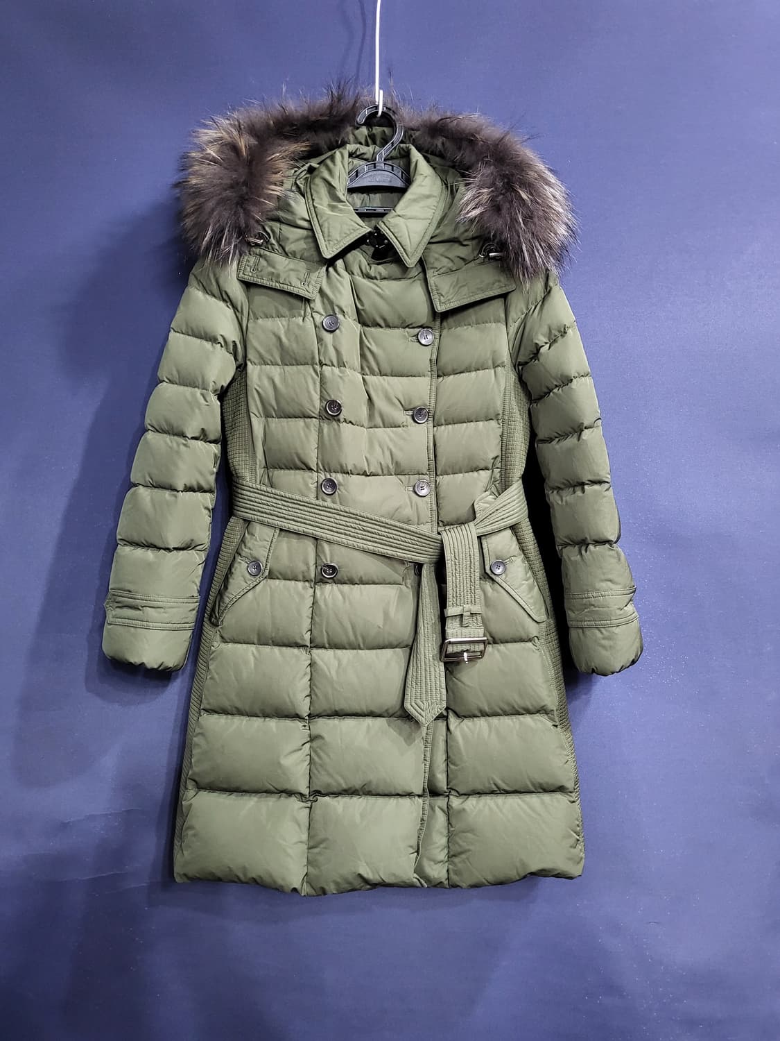 베네통 너구리 덕다운 벨티드패딩 상품이미지1