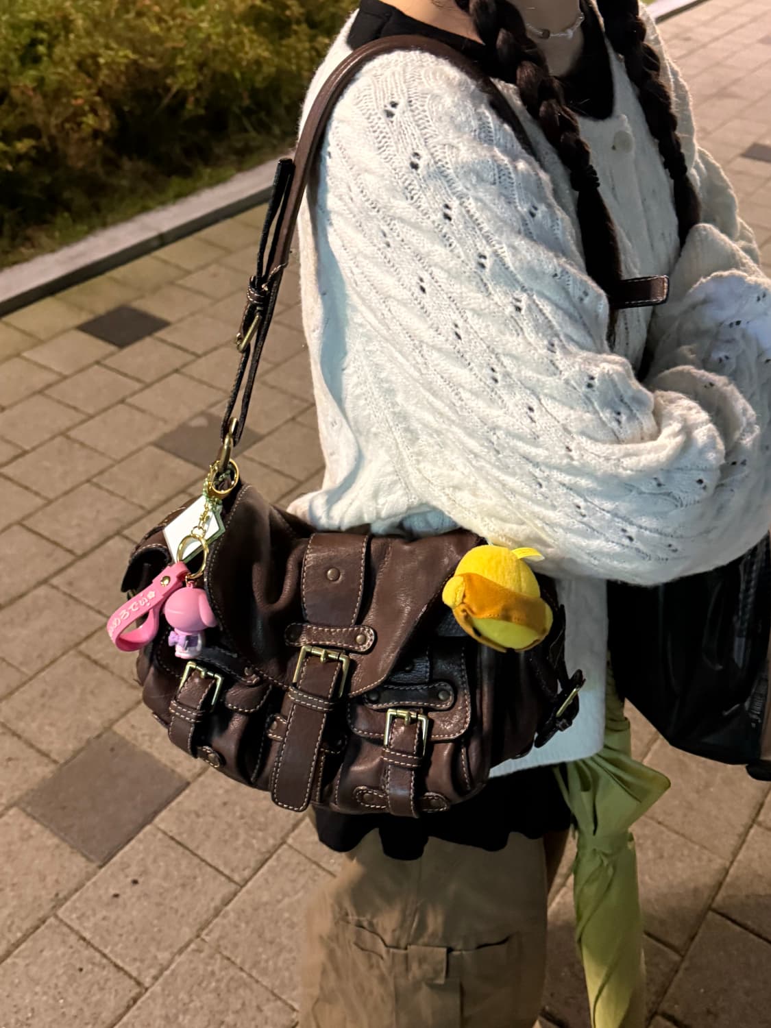 빈티지 브라운 숄더백 상품이미지2
