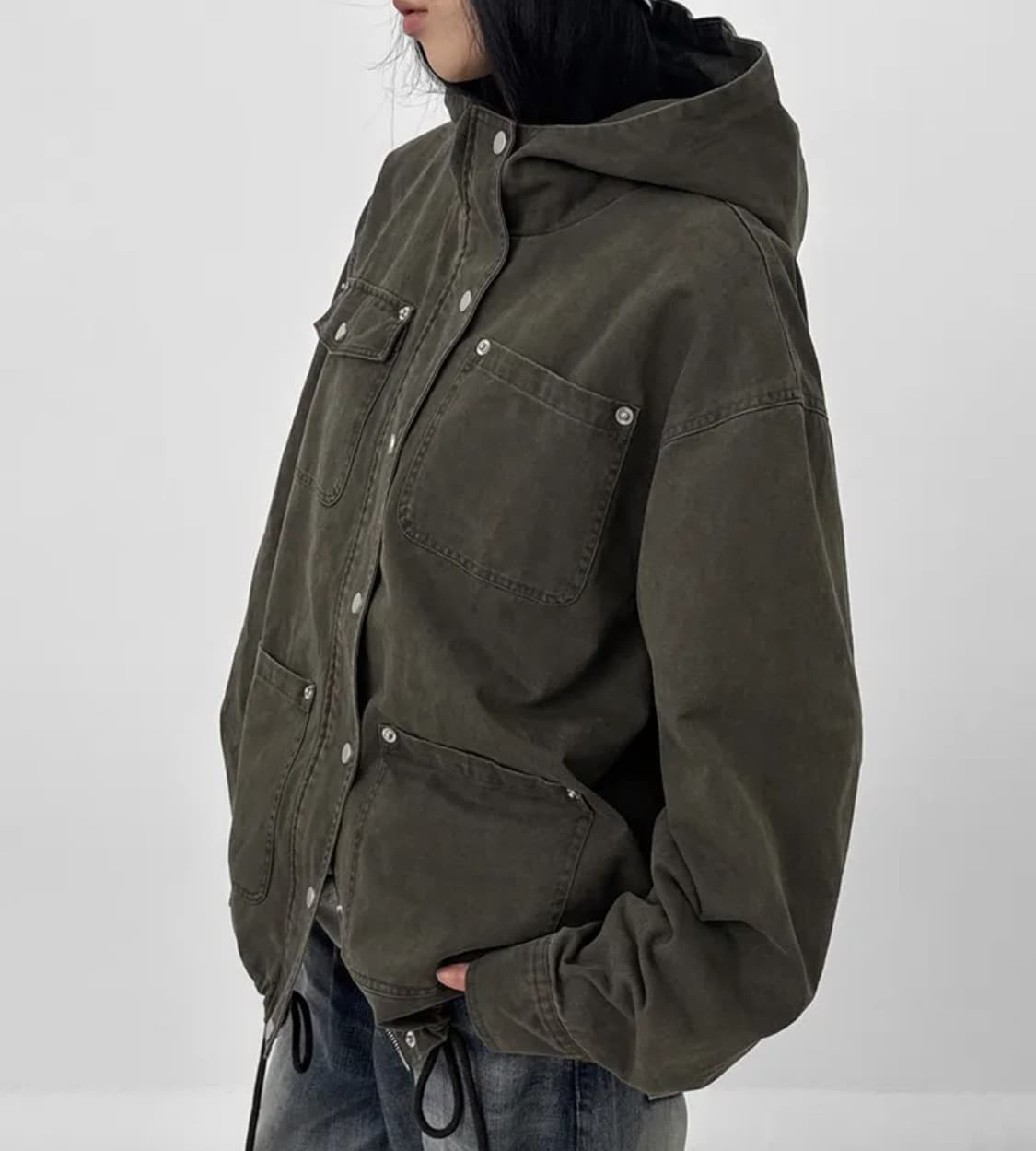 블랙업 모번트 후드 야상점퍼 상품이미지2