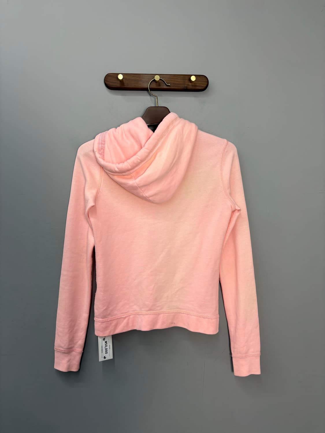 아베크롬비 y2k 글리터 스펠로고 연핑크 후드집업 A2727 상품이미지4