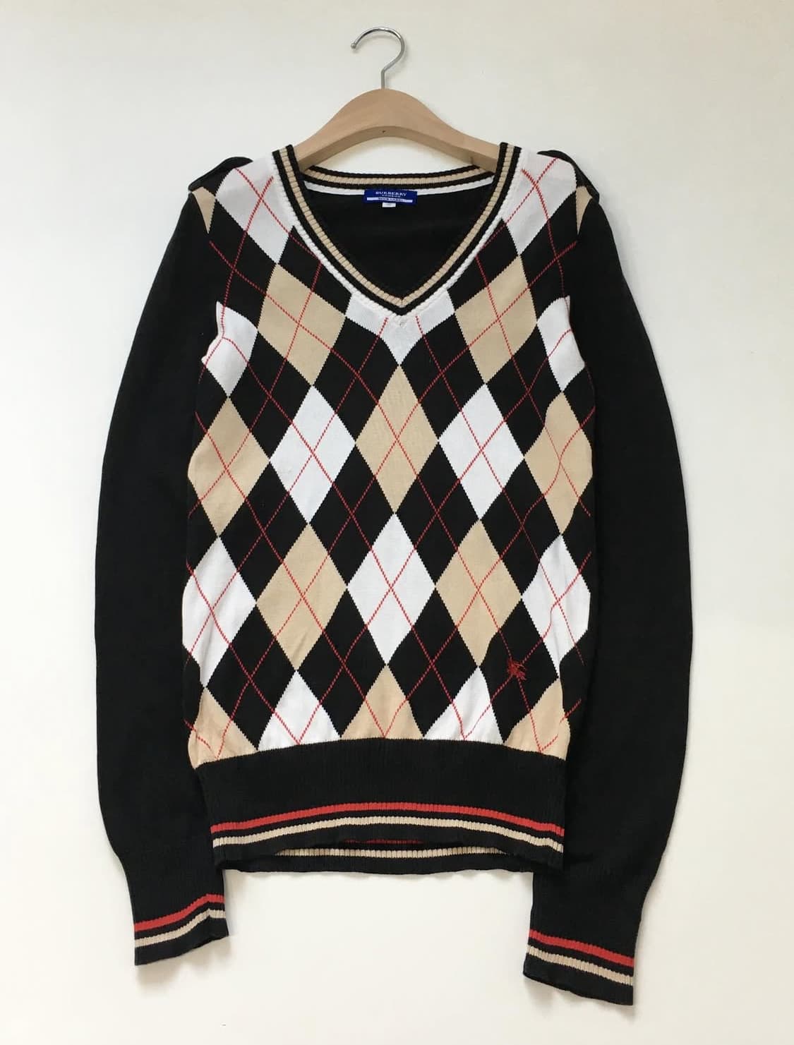 Burberry 버버리 블루라벨 우먼 아가일 니트 상품이미지1