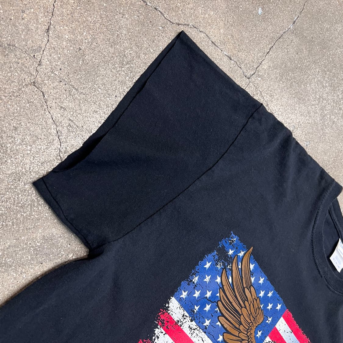 빈티지 성조기 Bald Eagle 그래픽 티 상품이미지5