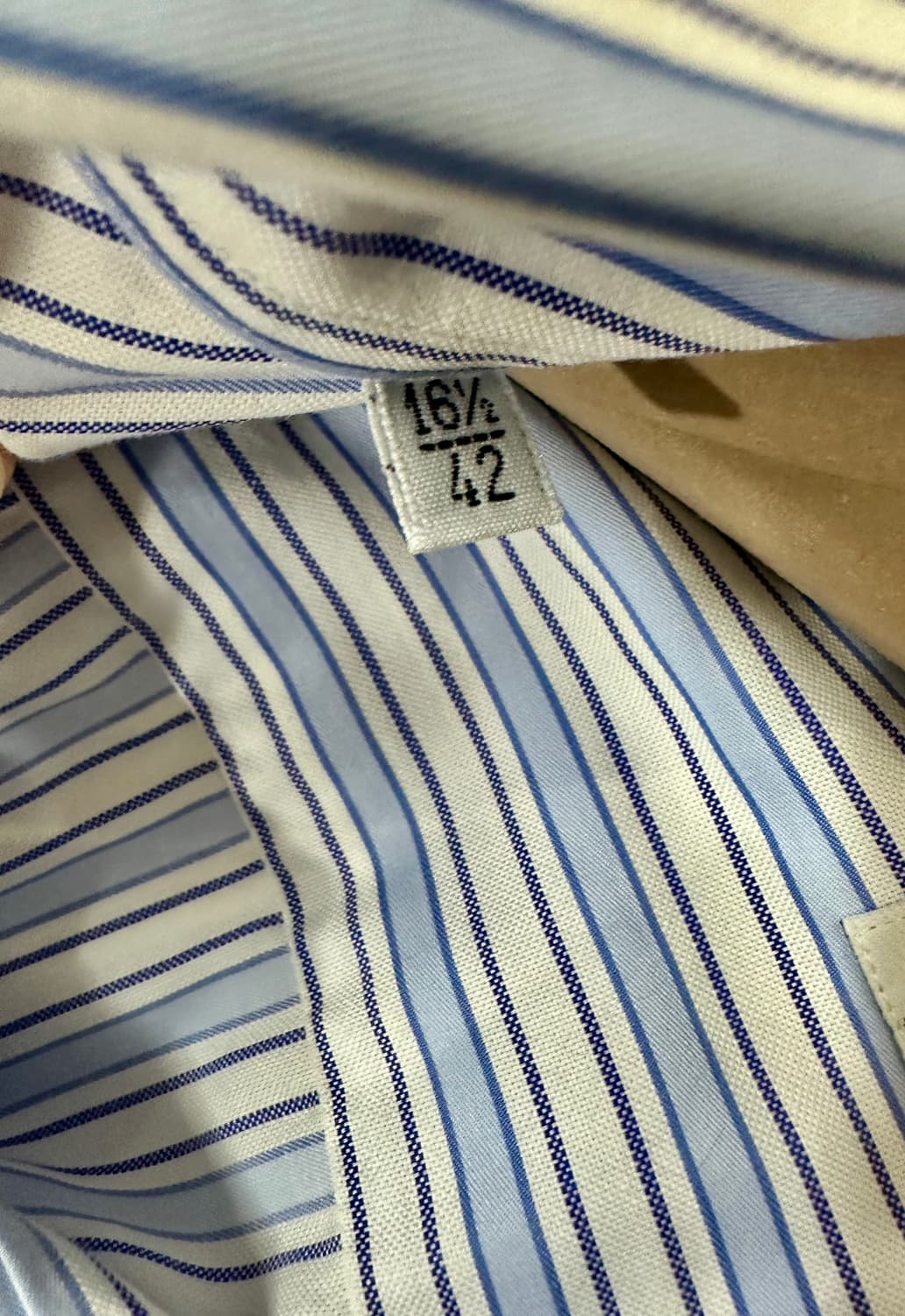 로로피아나 마글리아 블루 아이보리 스트라이프 셔츠 상품이미지6