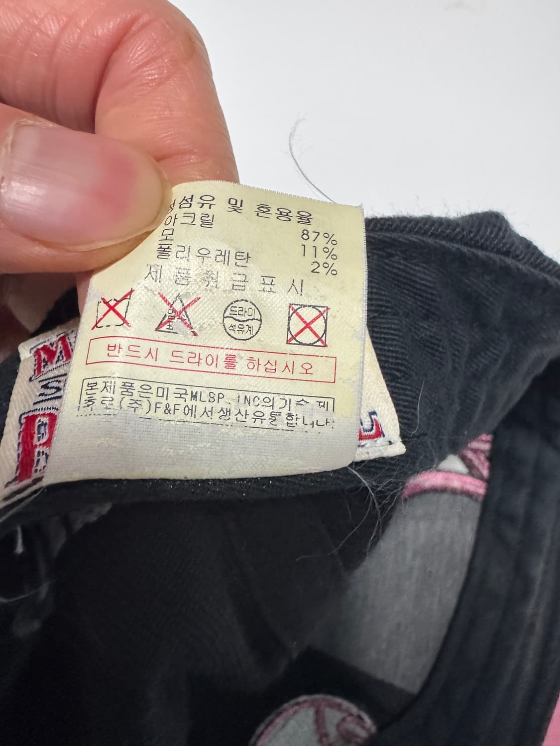 MLB 엠엘비 양키즈 로고 핑크 블랙 볼캡 상품이미지7