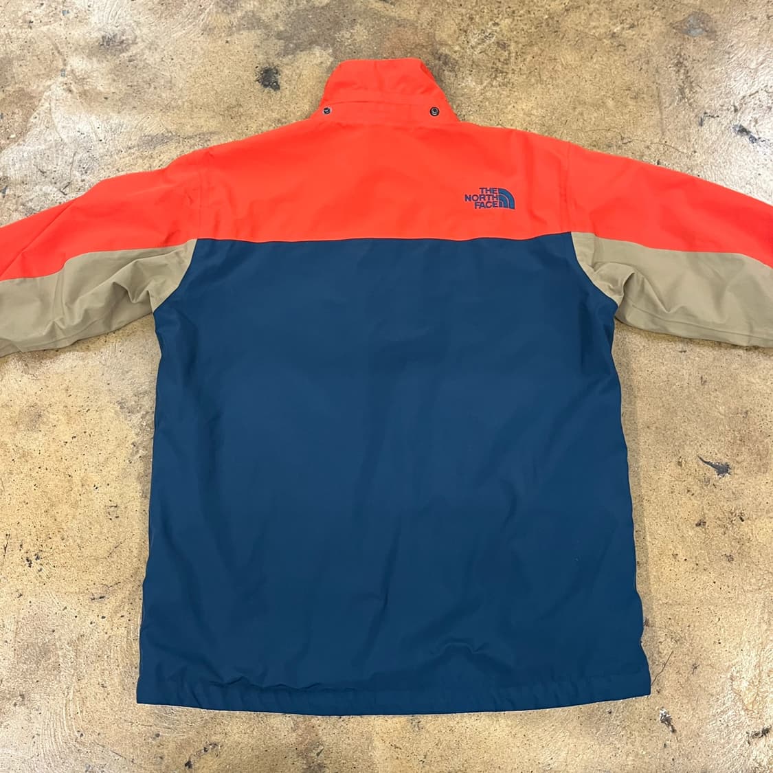[정품/S] 노스페이스 바람막이 오렌지 네이비 배색 b19 상품이미지4