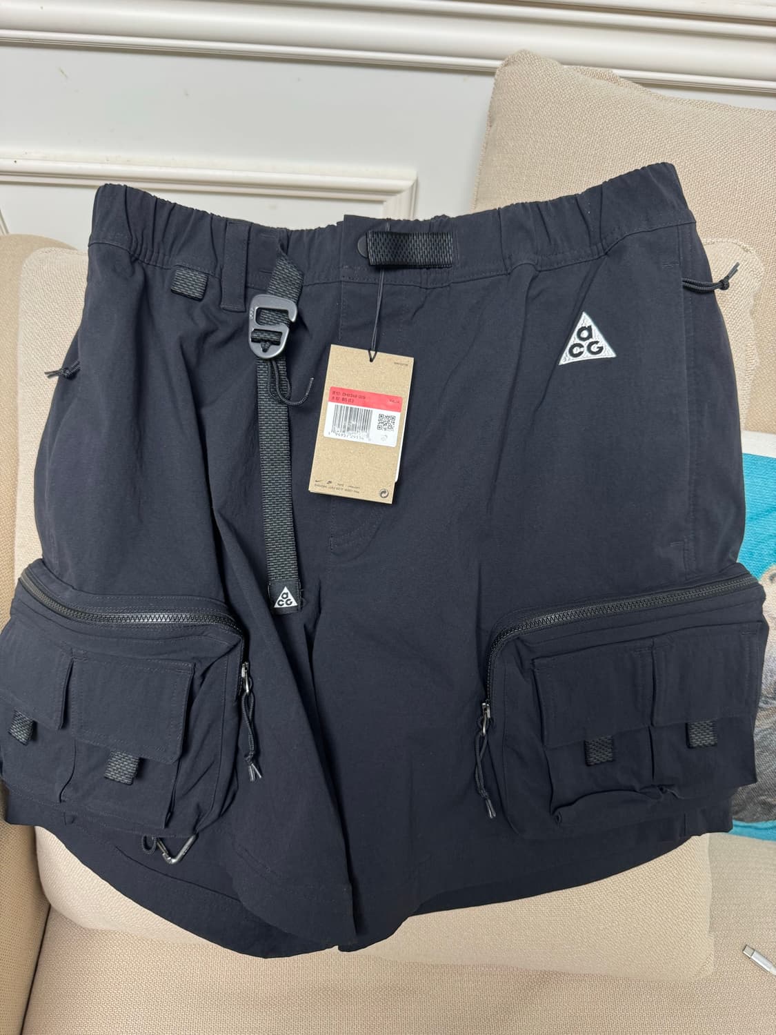 나이키 acg 카고쇼츠 L 블랙 새상품 상품이미지1