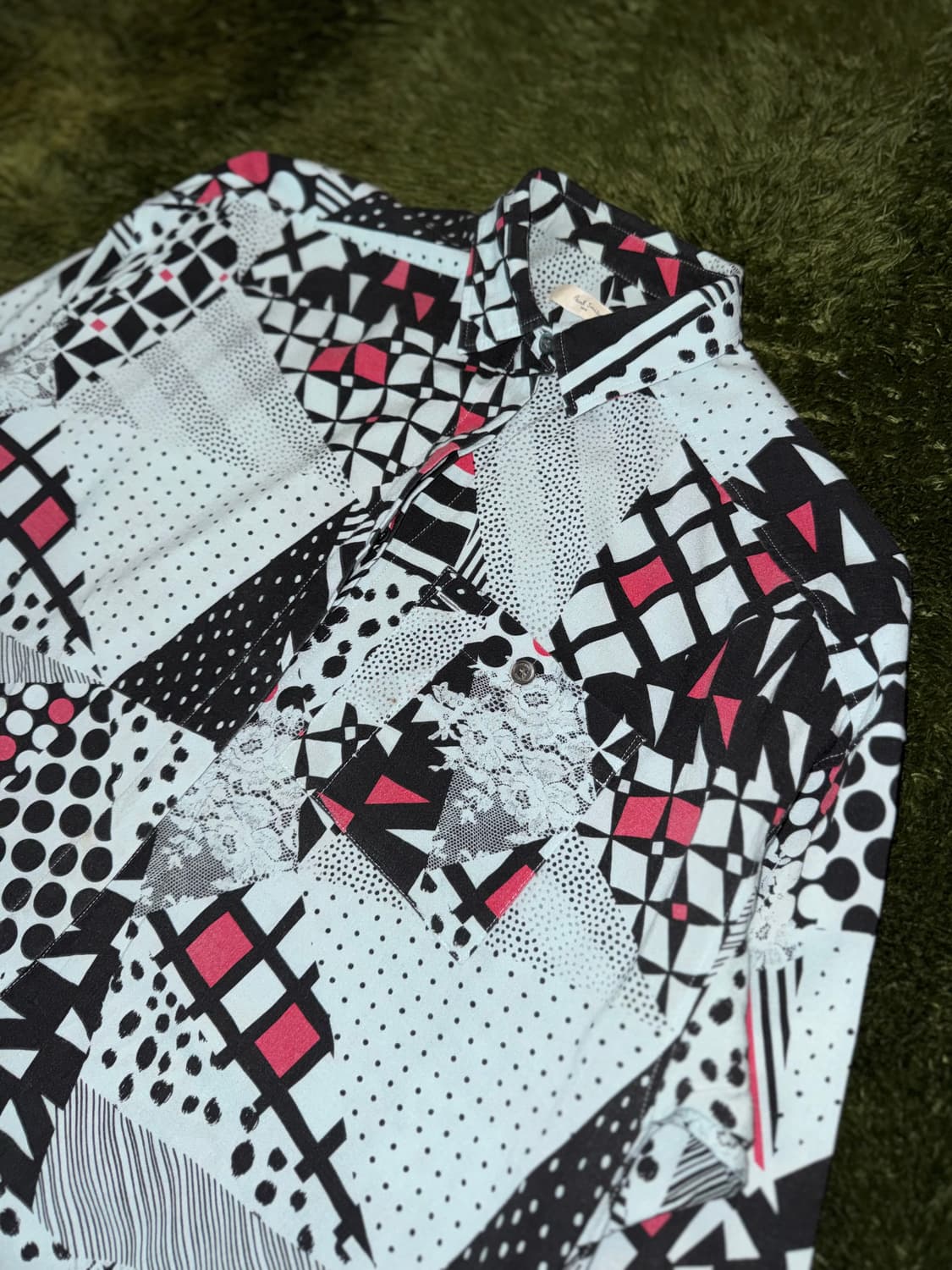 Paul Smith 폴스미스 Made in Japan 콜라쥬 프린트 셔츠 상품이미지2