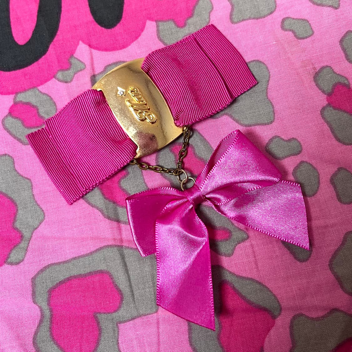 MA*RS마즈 금장 각인 핑크리본 헤어핀 히메로맨틱갸루 핀터 아게하109 상품이미지3