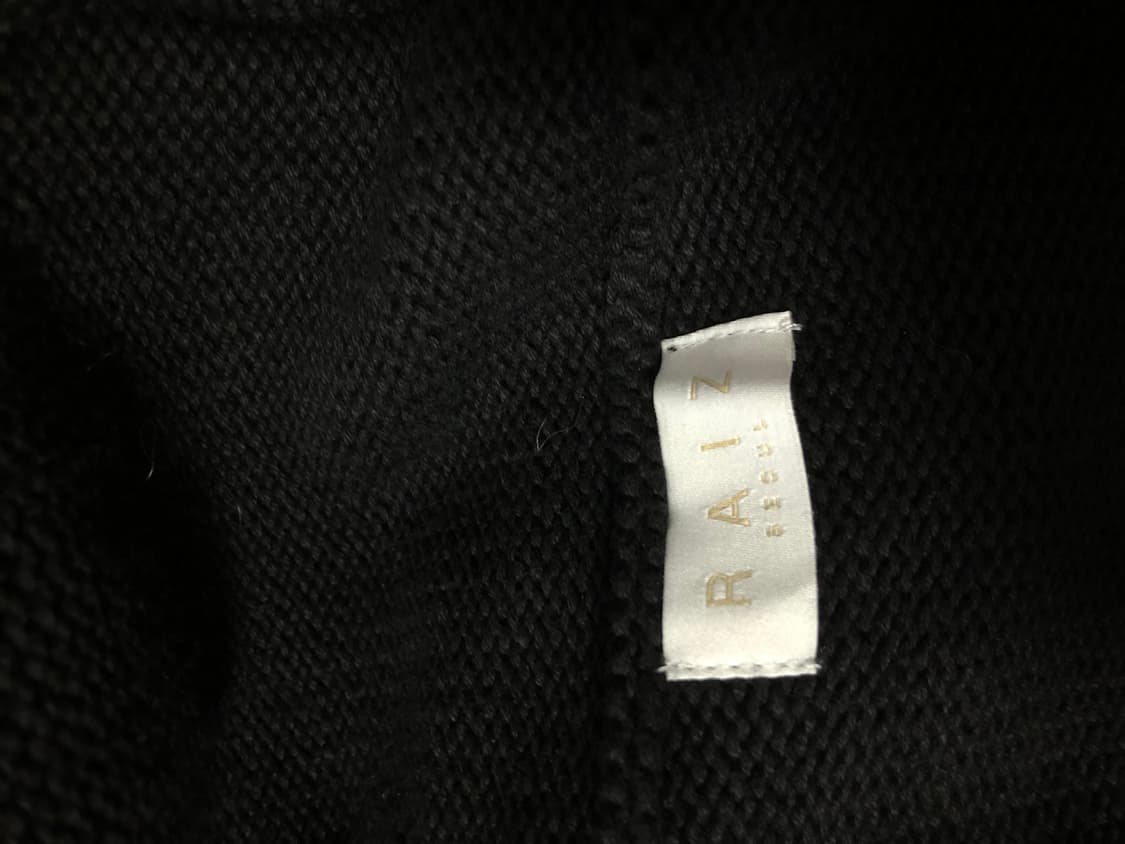 (미사용) 남녀공용 피그먼트 스톤 워싱 니트 후드 집업 _ 블랙 Free 상품이미지9