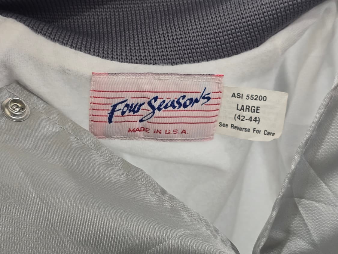 Four Seasons 실버 USA 새틴 항공점퍼 L(42-44) 상품이미지3