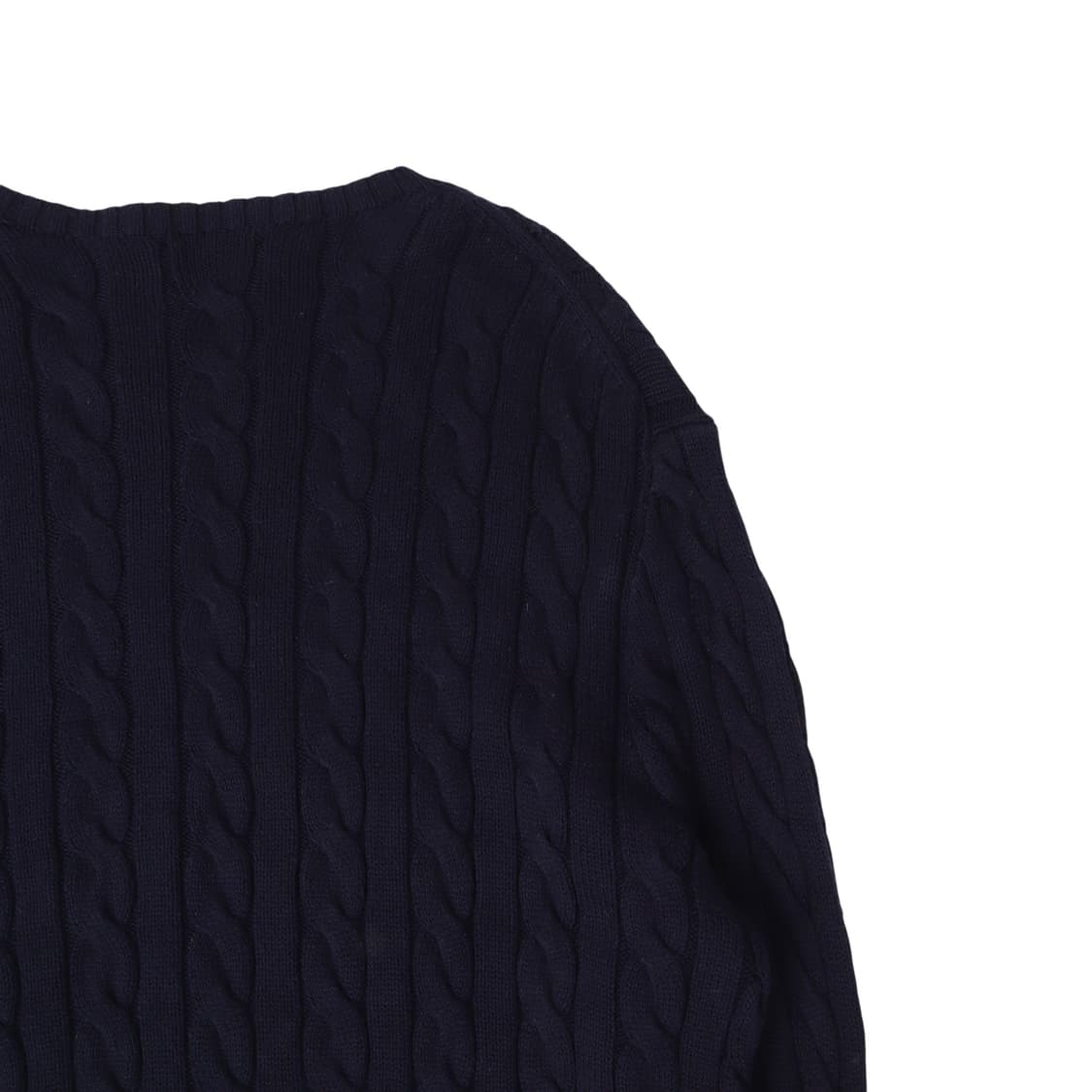 폴로 랄프로렌 qr 네이비 베이직포니 케이블 니트 스웨터 상품이미지6