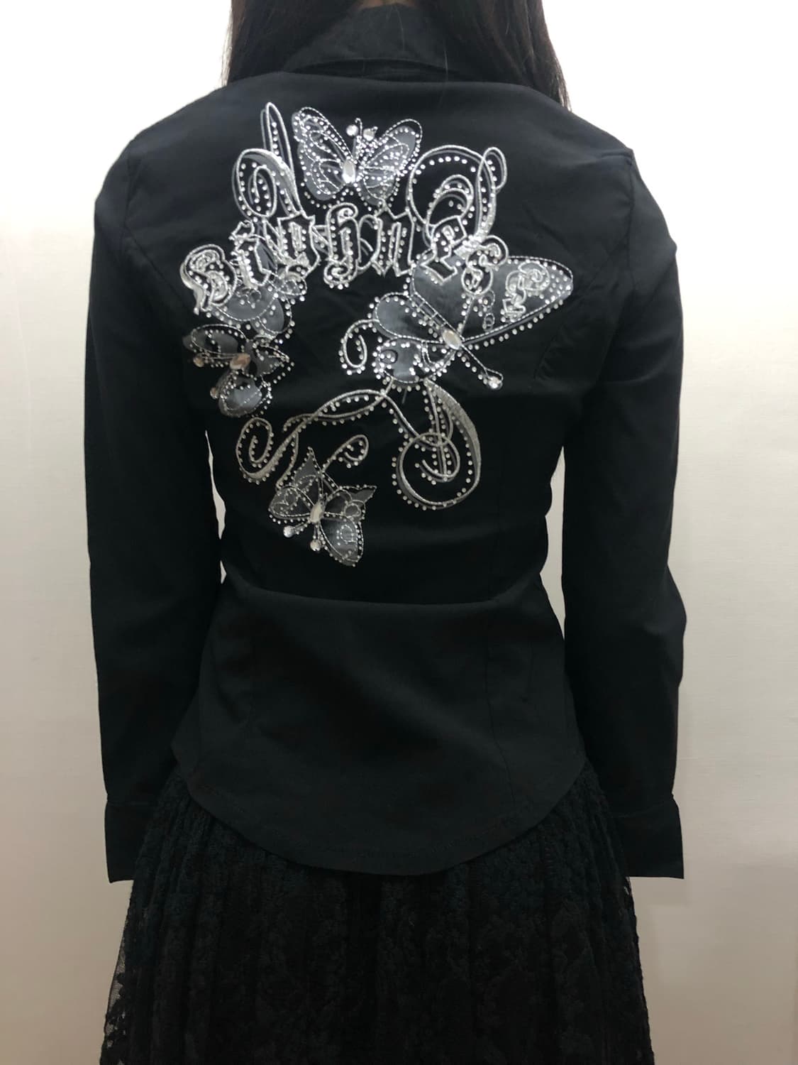 빈티지 블랙 오리엔탈 셔링 자켓 상품이미지2