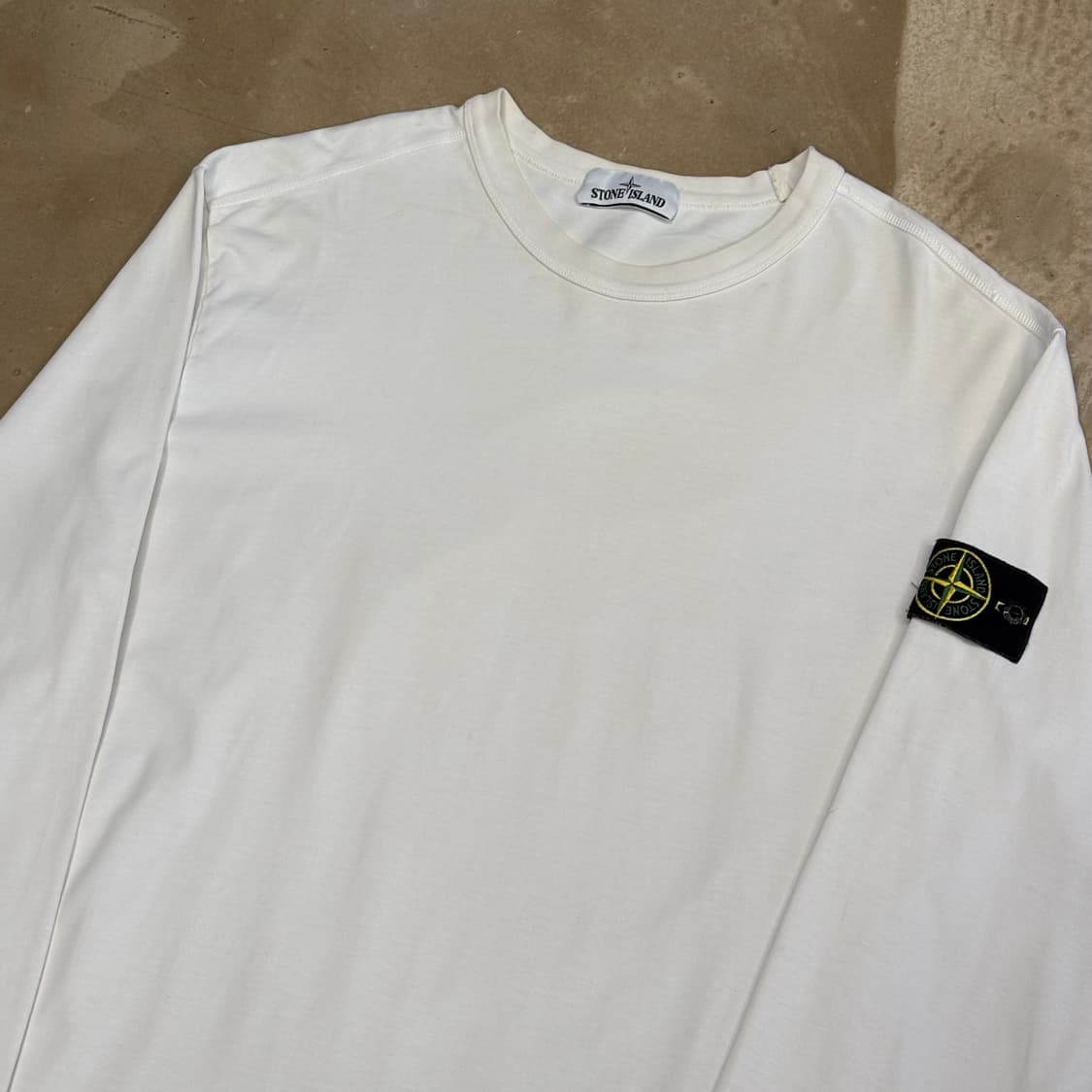 XL 스톤아일랜드 화이트 롱슬리브 상품이미지1