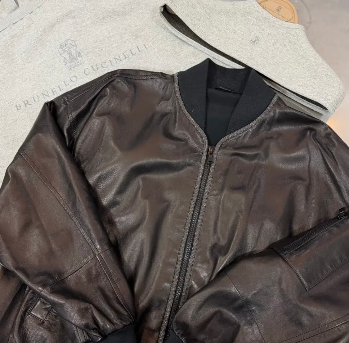 [정품] 브루넬로 쿠치넬리 하이엔드 레더 자켓 상품이미지3