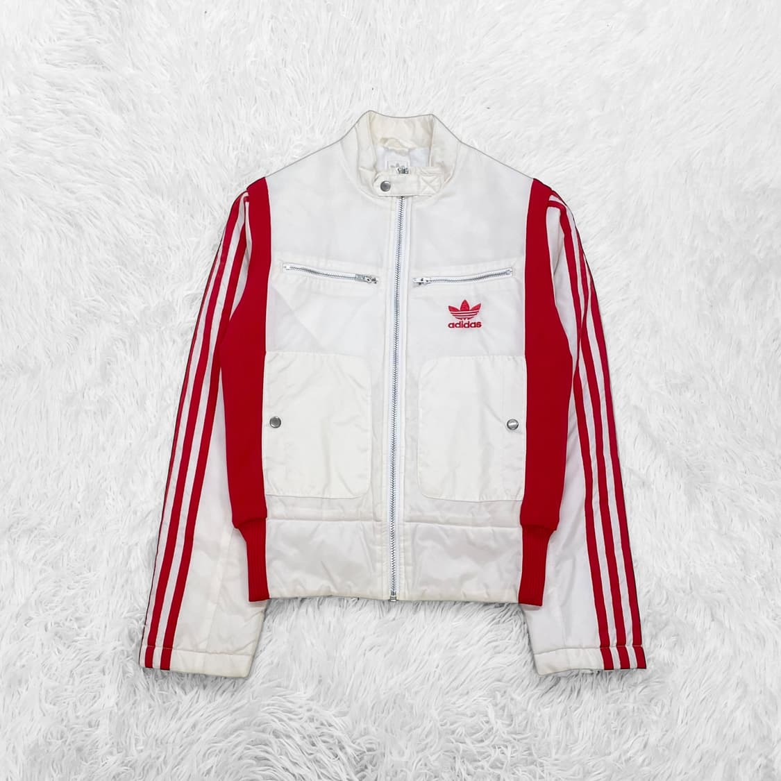 아디다스 프란체스카 레이싱 패디드 자켓 화이트 상품이미지2