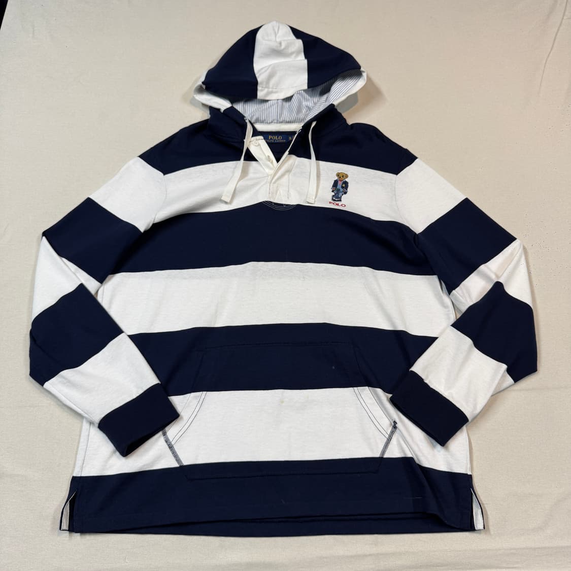 XL) 폴로 랄프로렌 아이코닉 폴로베어 후드티 신형 큐알탭 상품이미지1