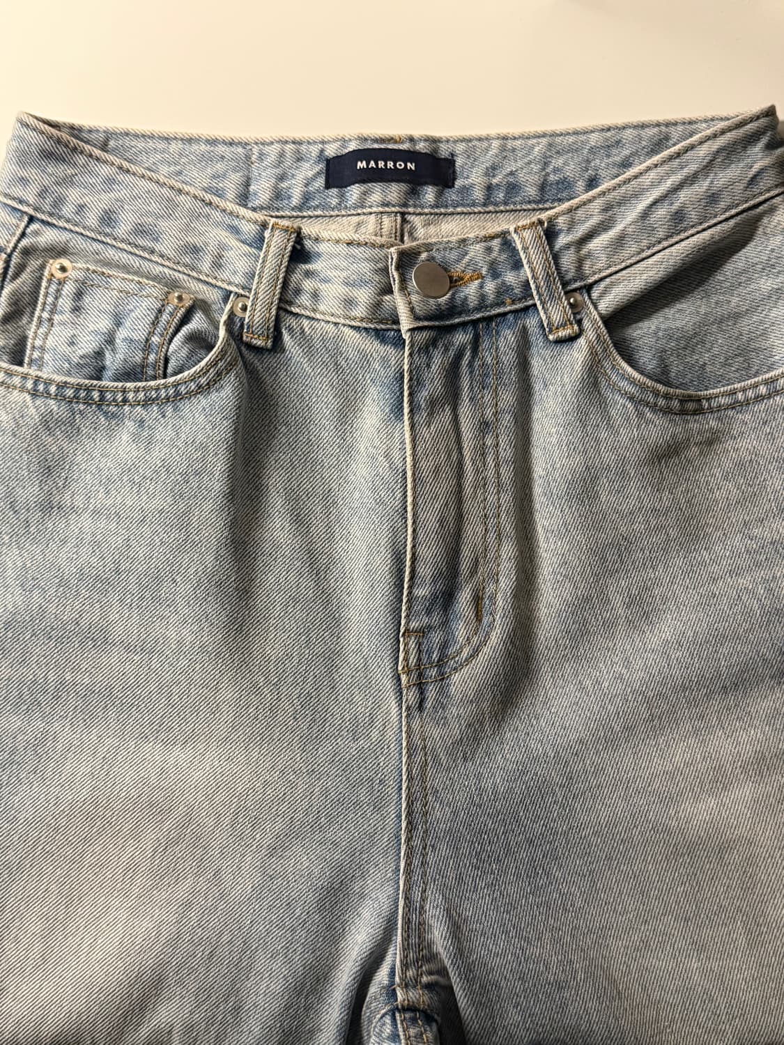 마론에디션 연청 와이드 데님 팬츠 상품이미지4