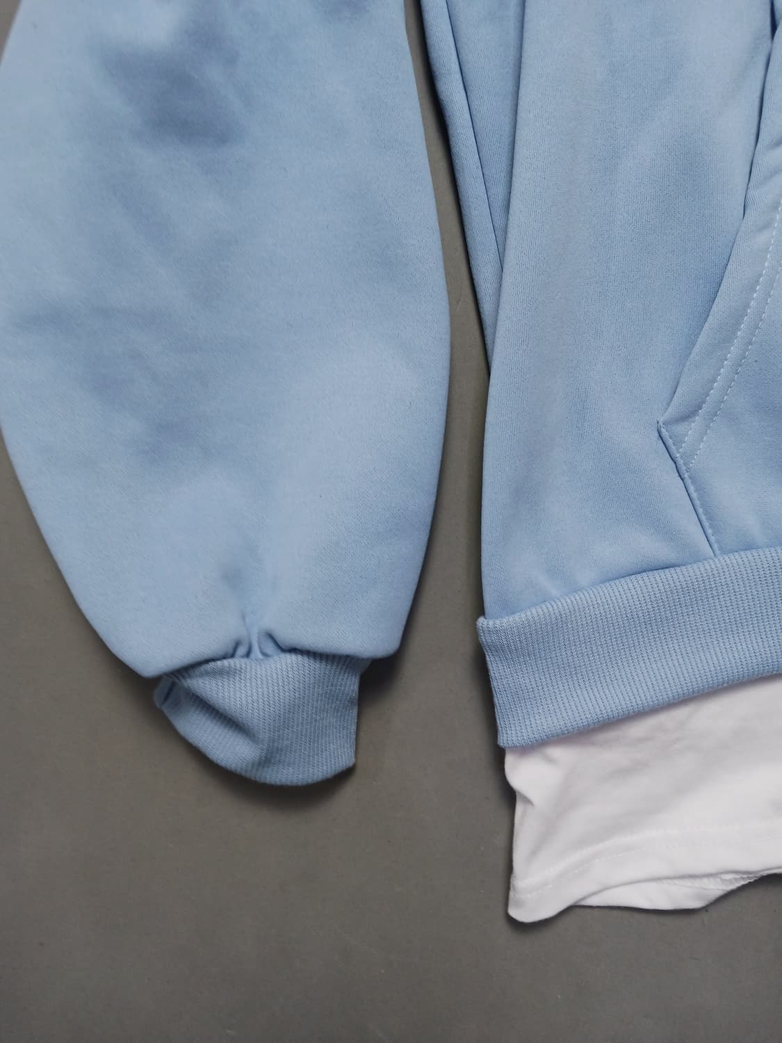 [프리] 빈티지 티셔츠 레이어드 기모 후드티 상품이미지4