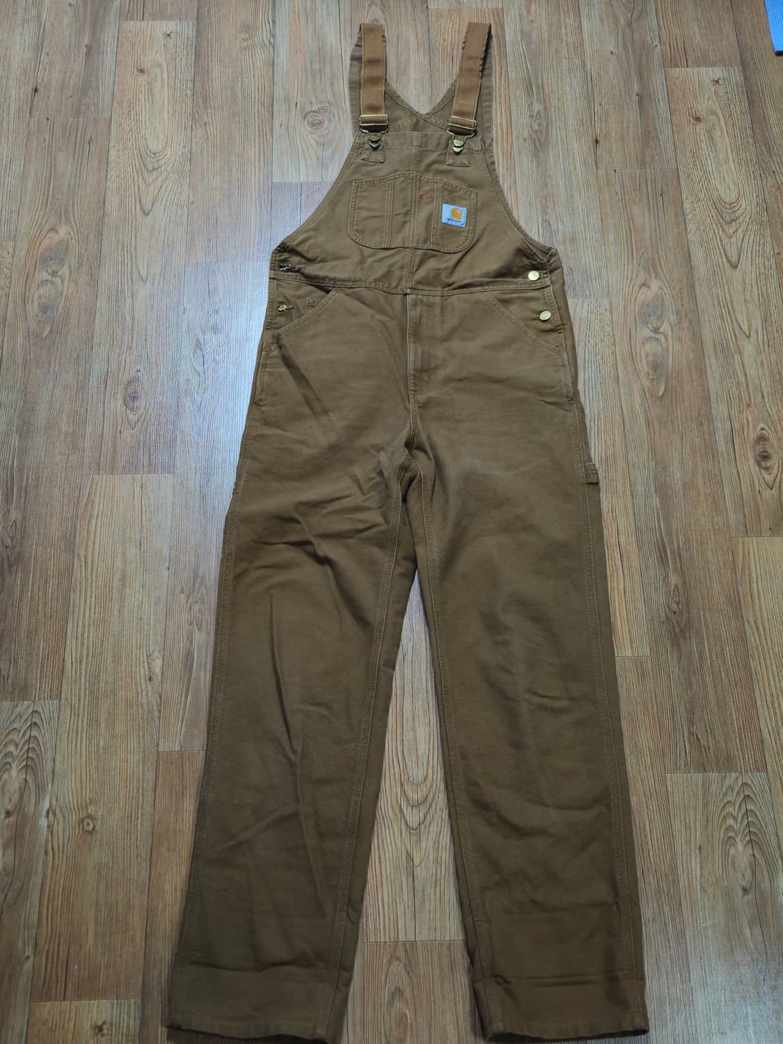 칼하트 윕 빕 오버롤 브라운 30사이즈 상품이미지2