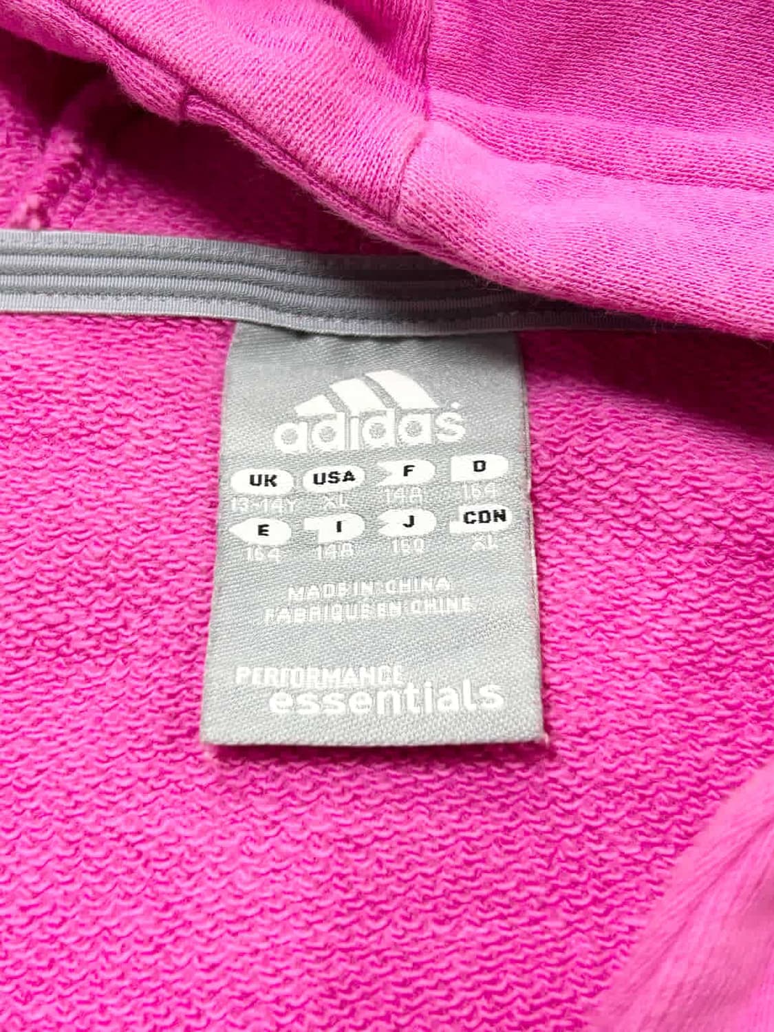 아디다스 자수로고 핑크 삼선 후드집업 상품이미지7