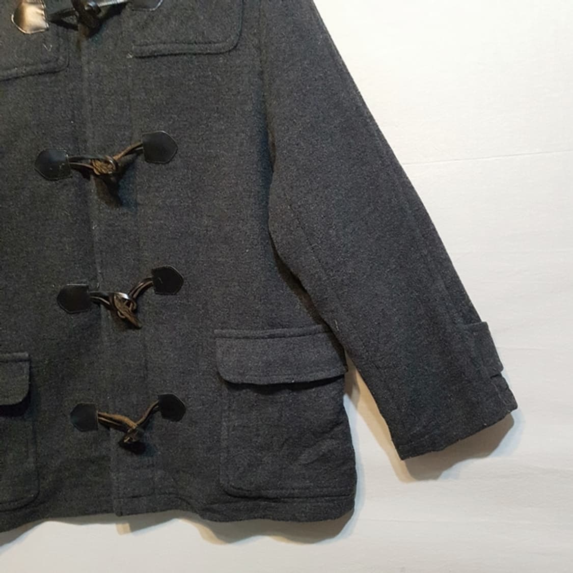 BURBERRY 버버리 런던 더플 코트 차콜 상품이미지5