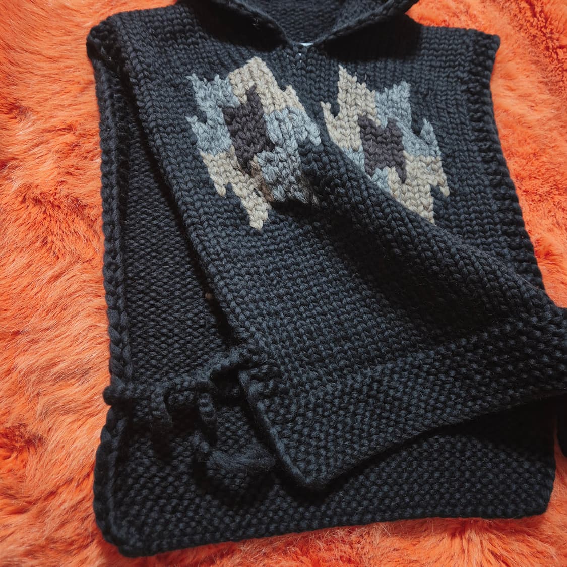 Kanata 카나타 나바호 패턴 후드 니트 코위찬 베스트 F 상품이미지2