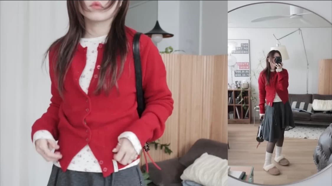 카티지하우스 플라워 와플 티셔츠 M 상품이미지6