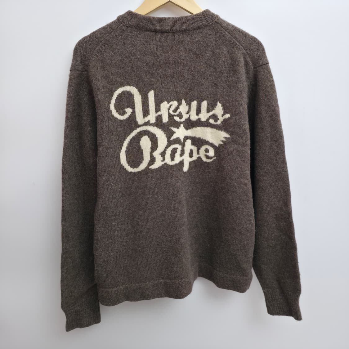 [XL] 베이프 브라운 울 가디건 상품이미지3