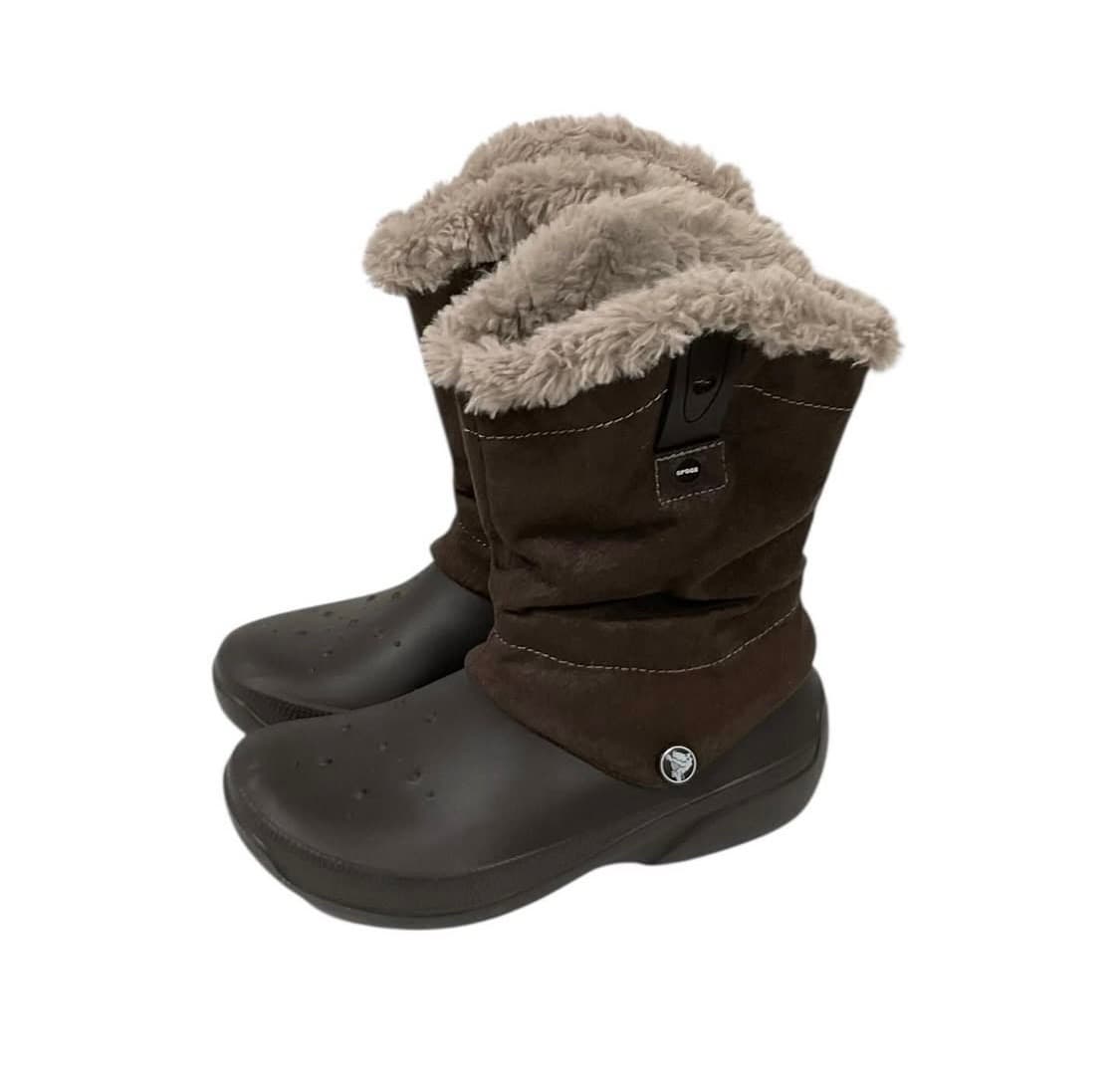 크록스 브라운 털부츠 상품이미지4