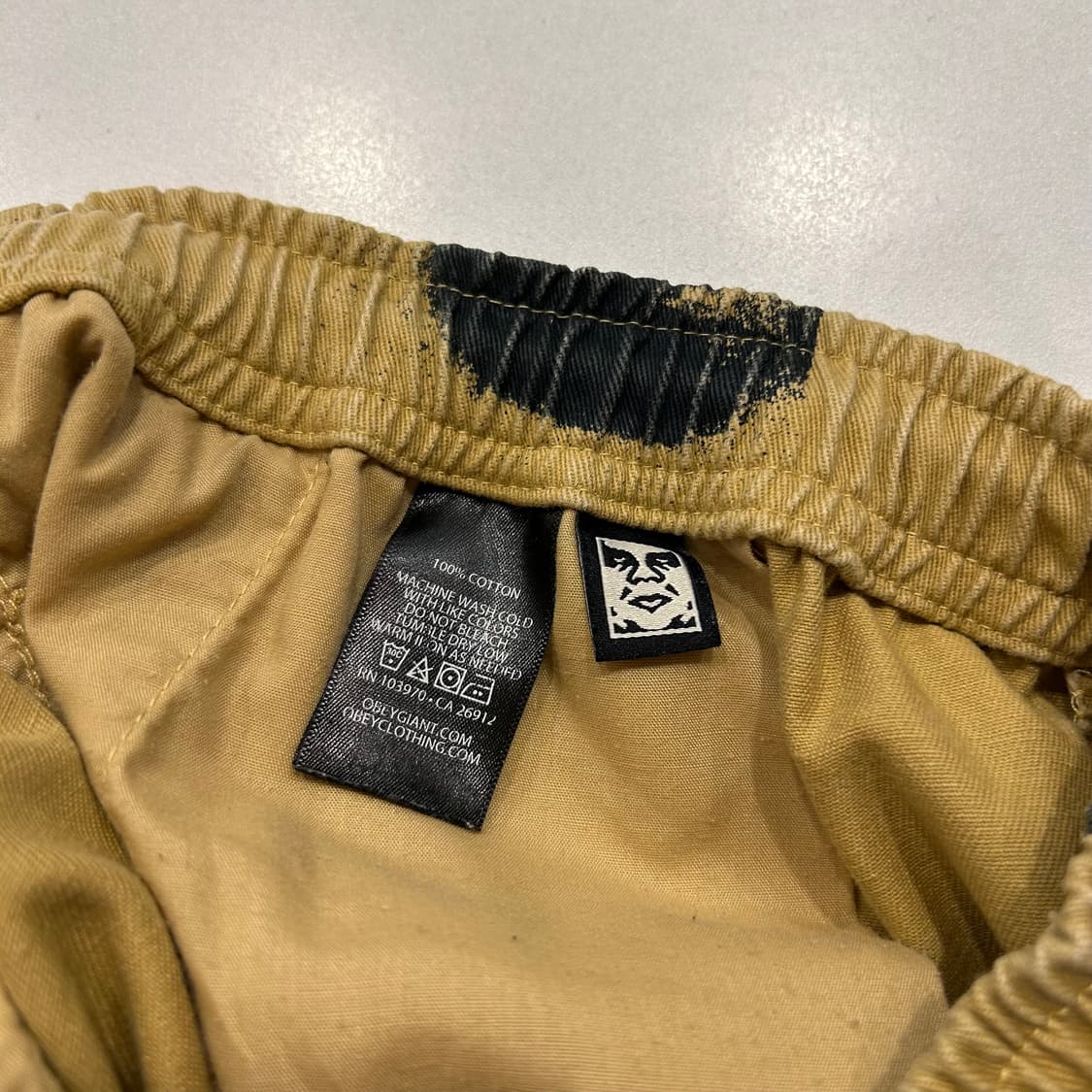 [M] 오베이 SEES ALL 프린팅 코튼 팬츠 베이지 A509 상품이미지6