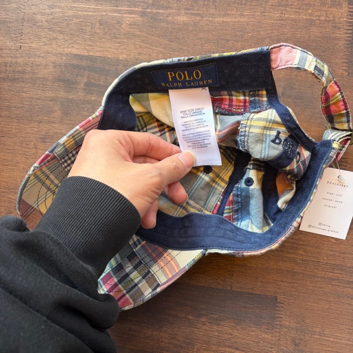 15797 - 폴로 랄프로렌 패치워크 마드라스 볼캡 상품이미지3