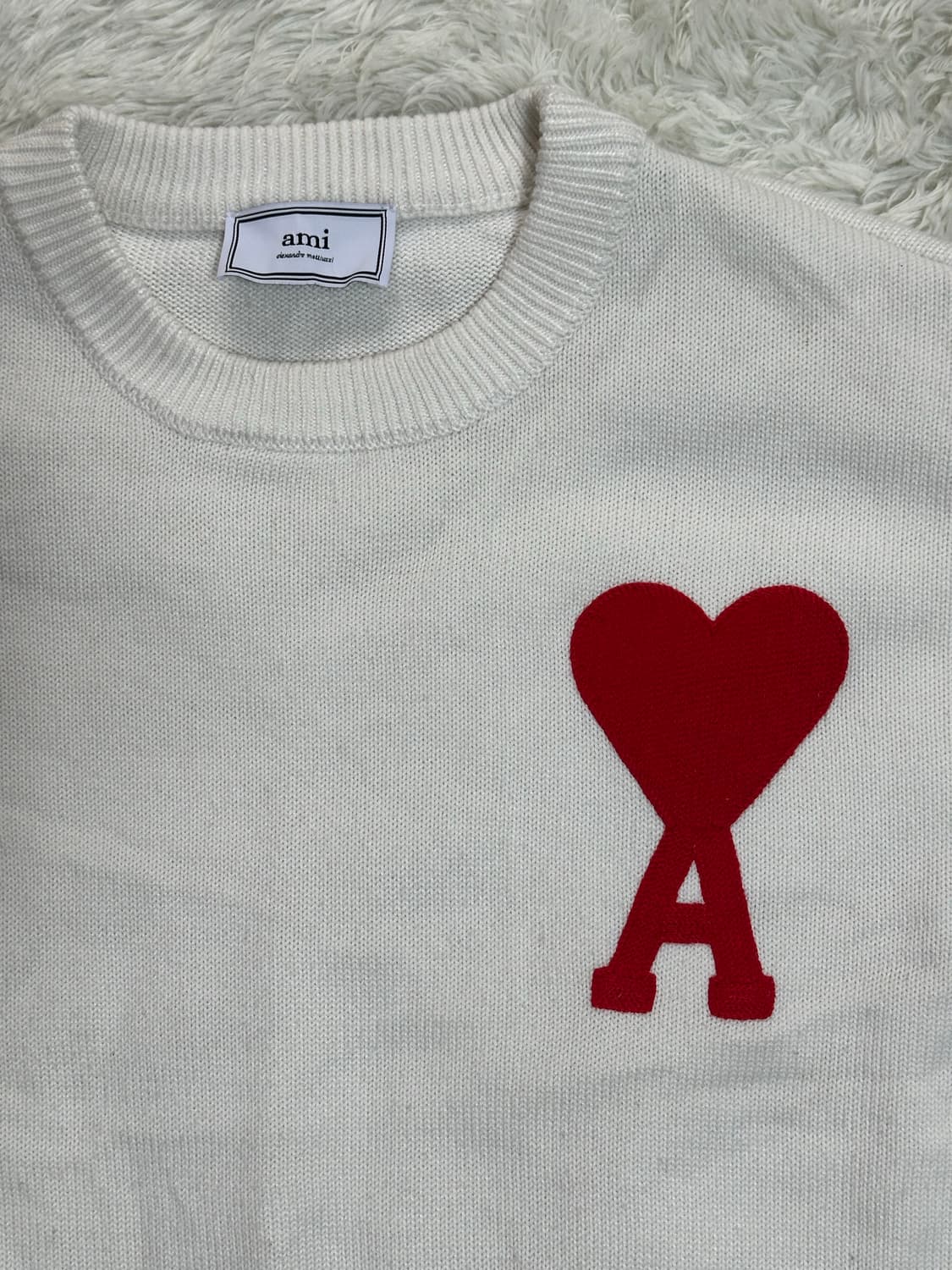 아미 빅하트 니트 XL 아이보리 상품이미지3