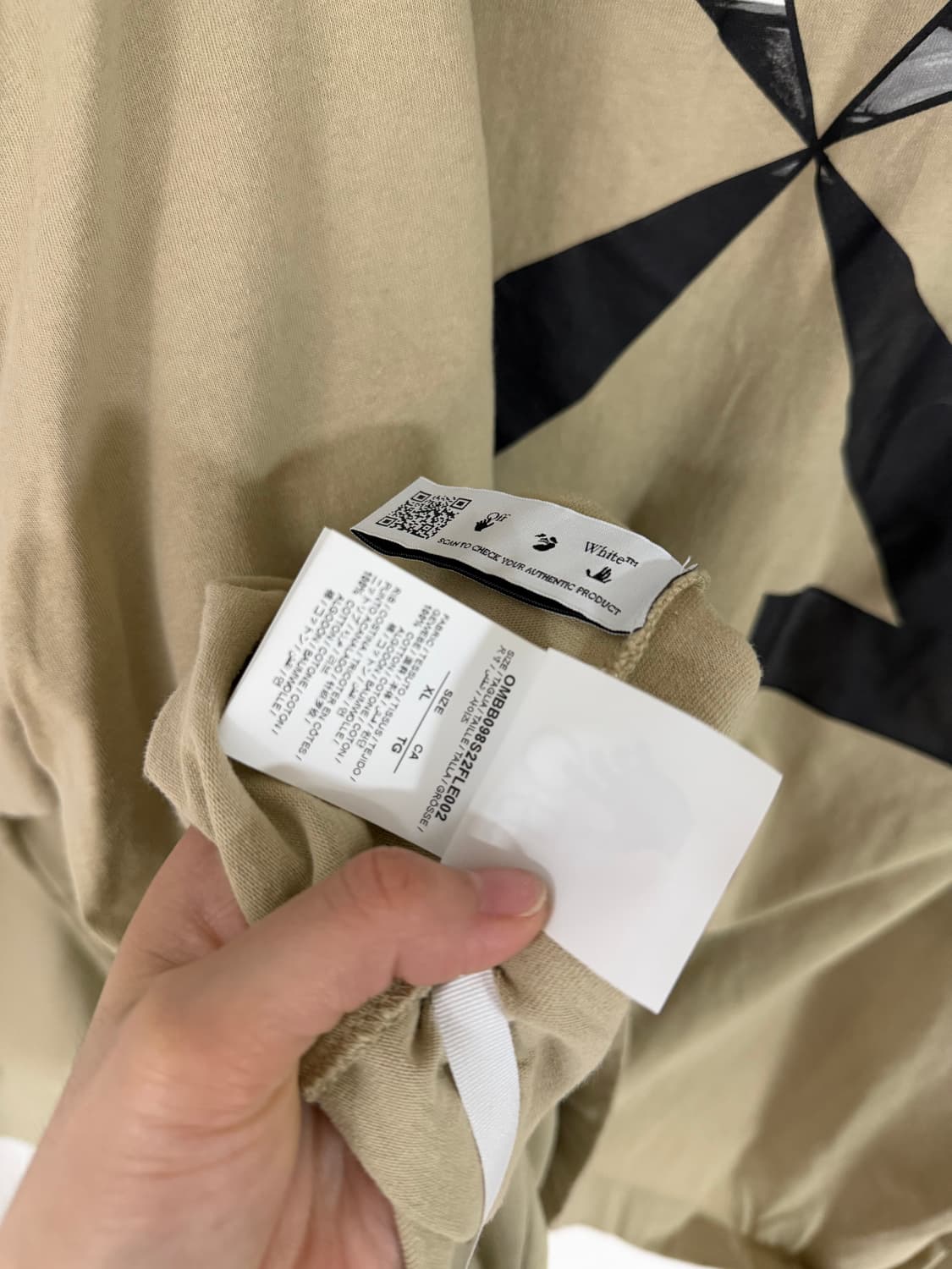 (새상품/정품) 오프화이트 스컬 화살표 맨투맨/롱슬리브 팝니다 XL 상품이미지6