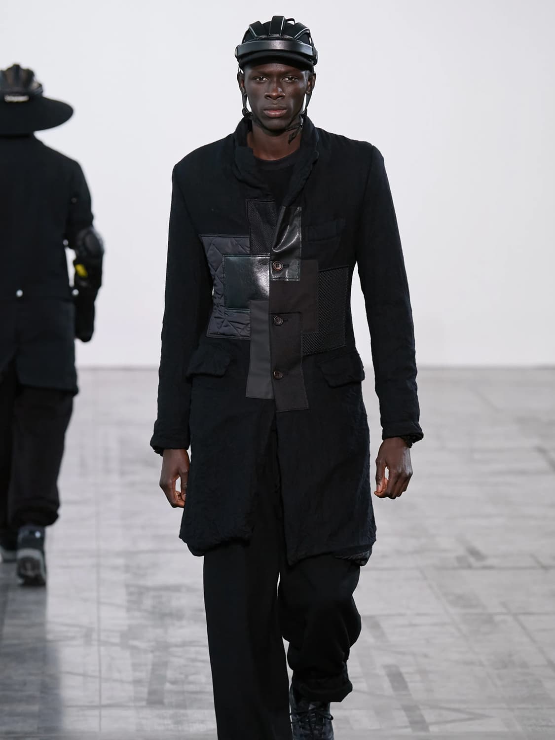 준야 와타나베 23aw 축융 울 패치워크 코트 상품이미지5