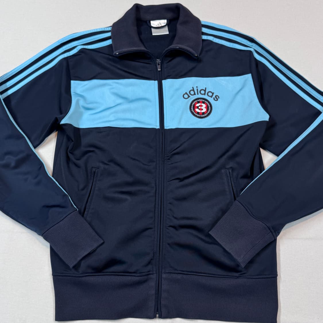 105) 아디다스 패치로고 삼선 져지 트랙탑 집업 상품이미지2