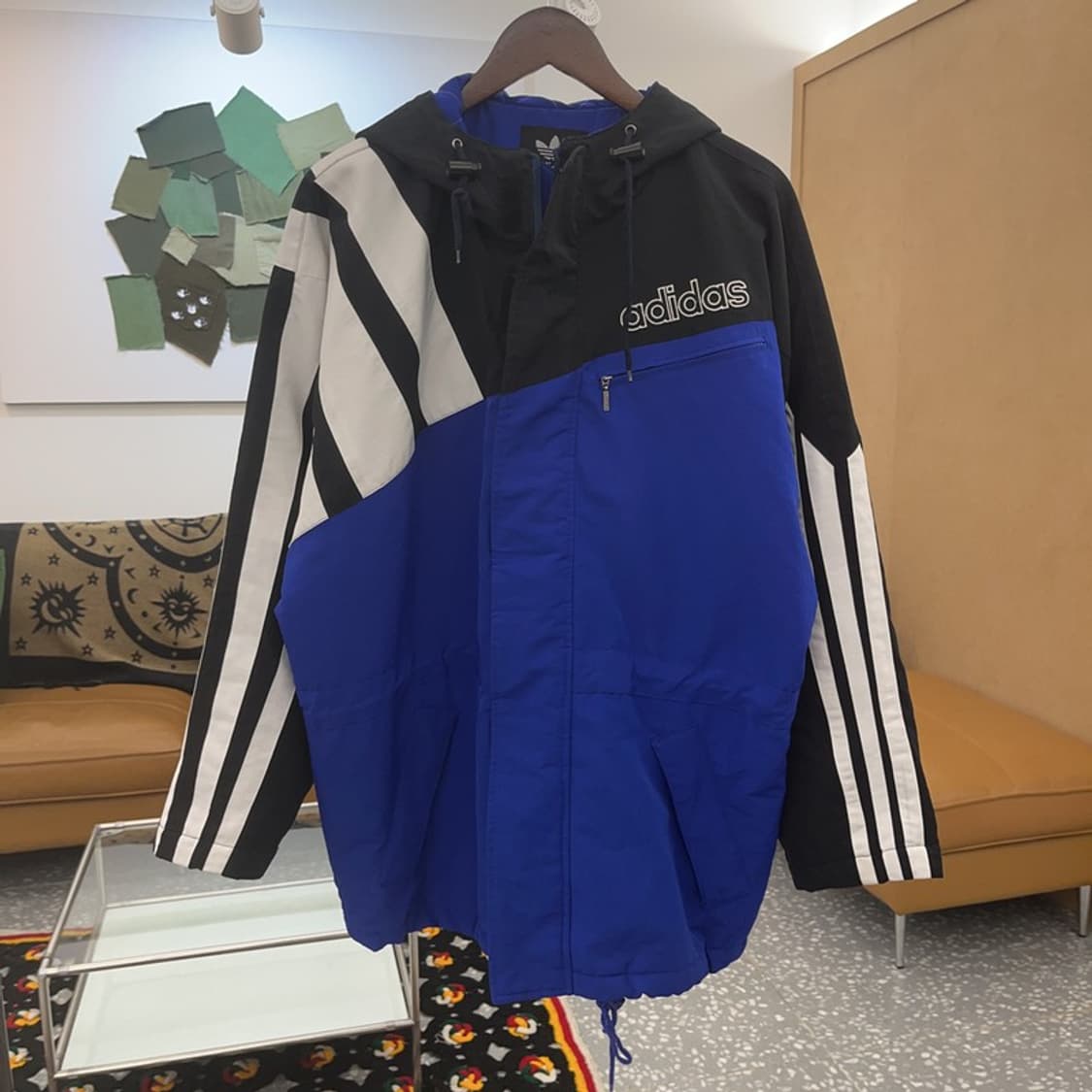 아디다스 90s 올드스쿨  사선로고 바람막이 자켓 95 C07725 상품이미지3