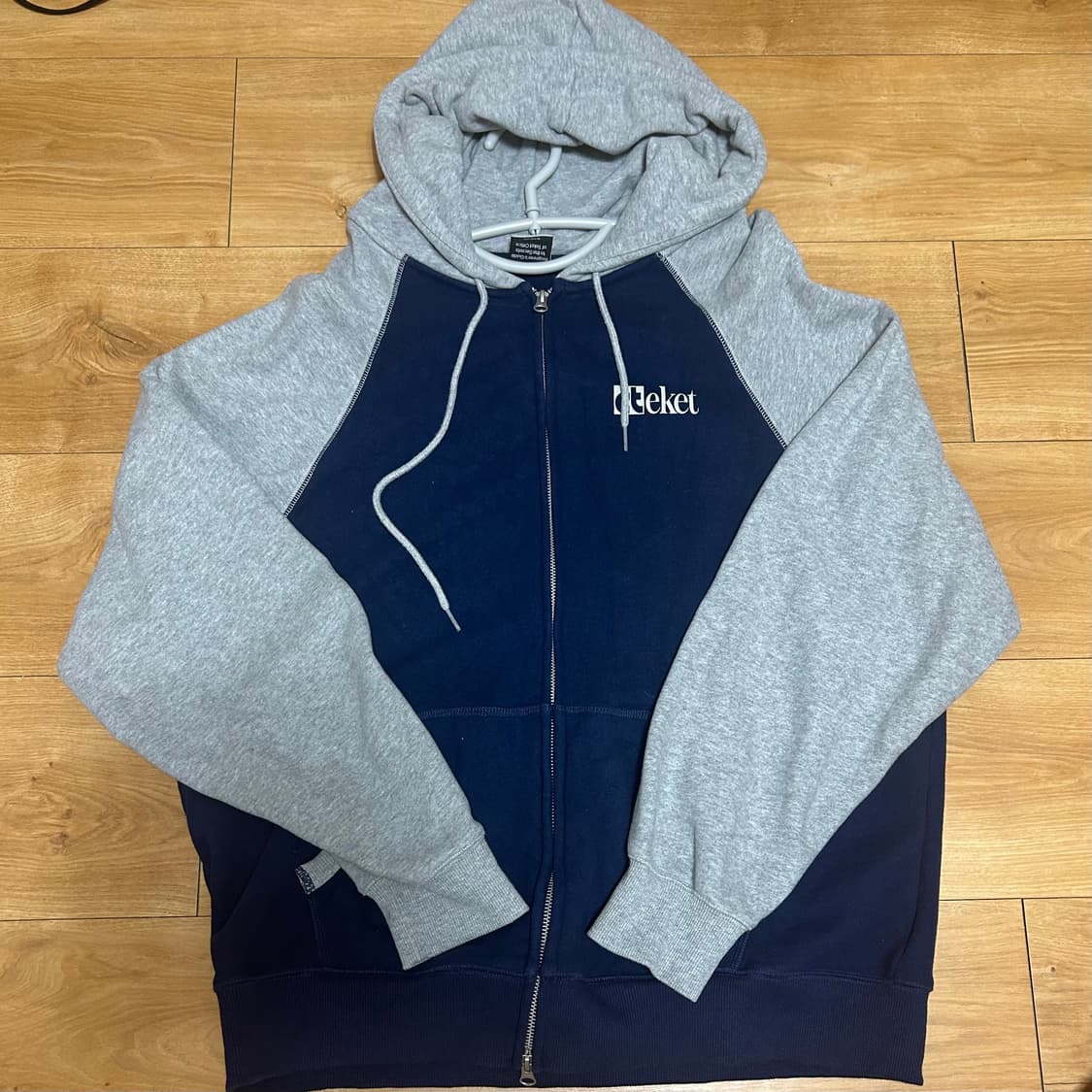 [L] 테켓 후드집업 Plan Zip-Up Hoodie Navy 상품이미지1