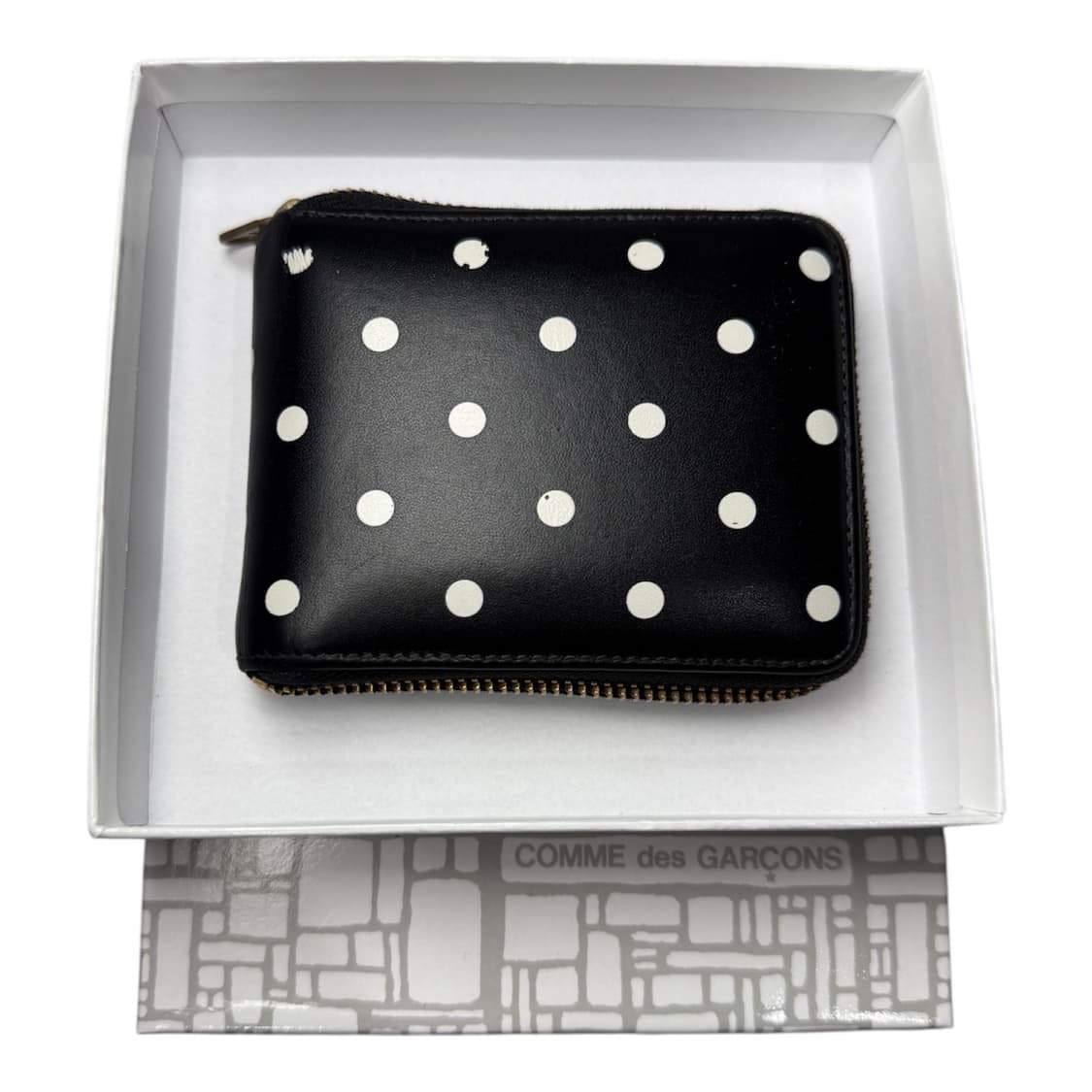 꼼데가르송 폴카닷 패턴 반지갑 풀 구성 상품이미지1