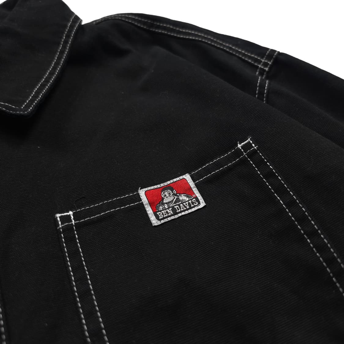 벤데이비스 일판 아웃스티치 블랙 워크 자켓 (XL) 상품이미지3