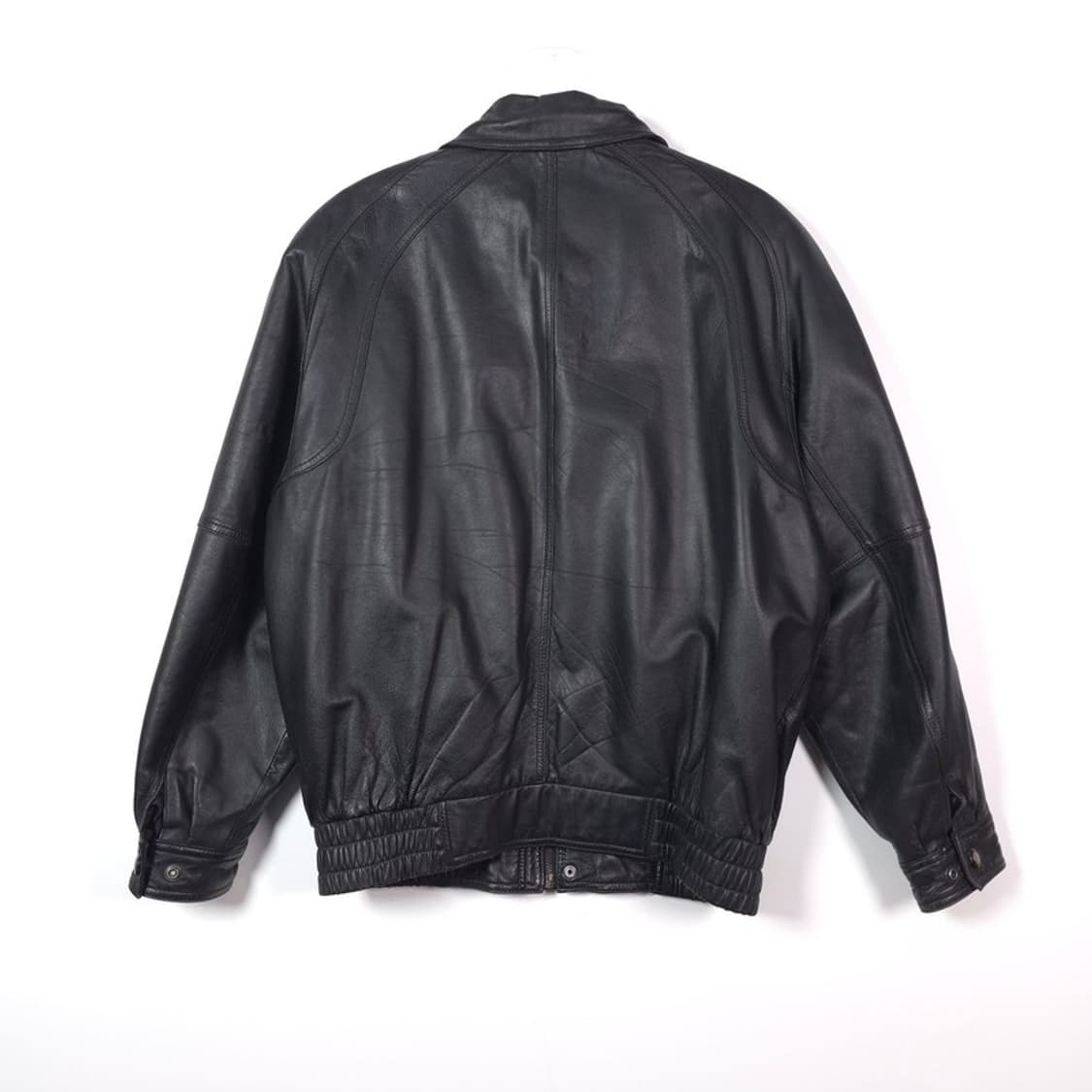 빈티지 리얼 양가죽 오버핏 블루종 자켓 L 상품이미지5
