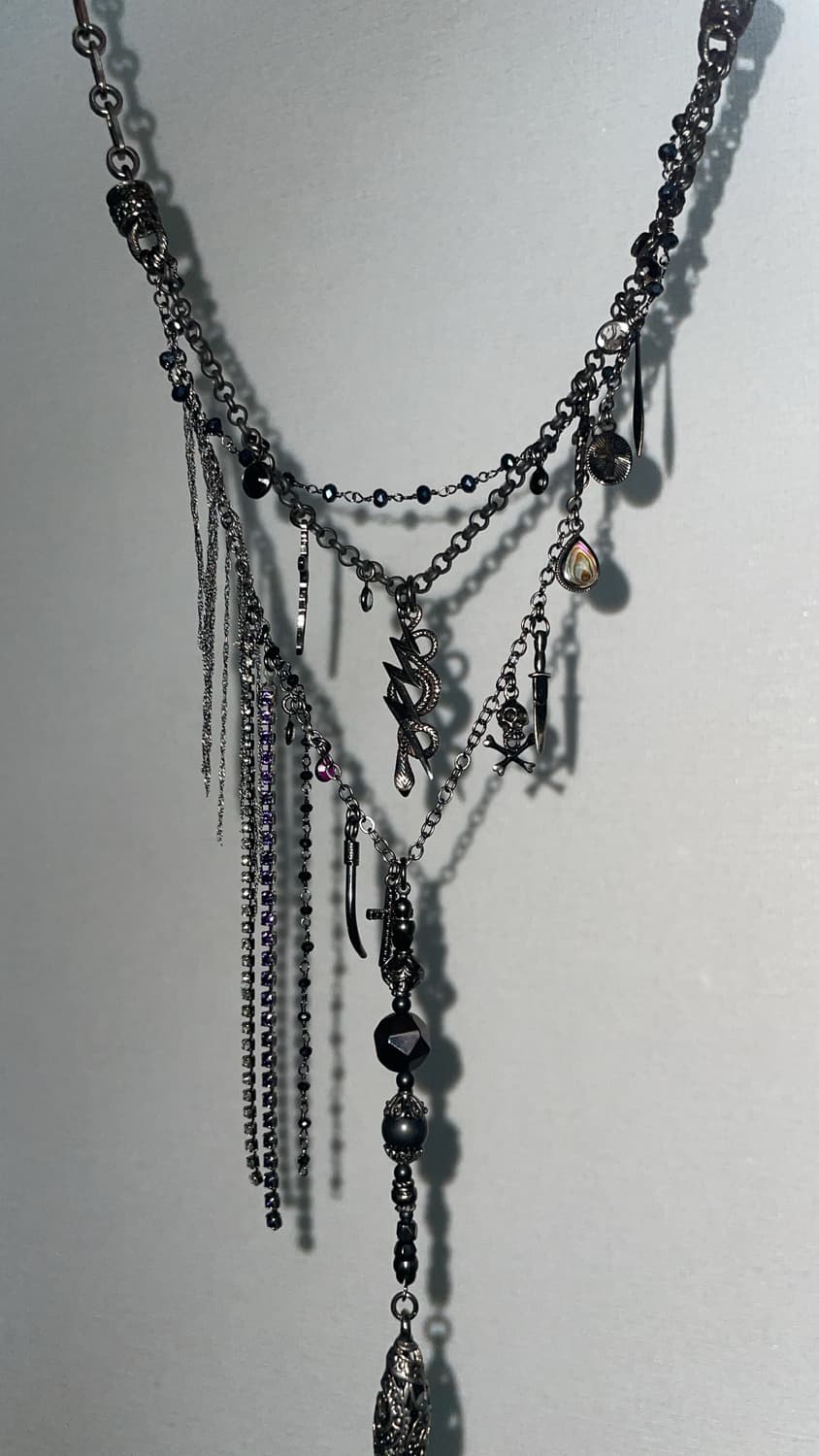 gunda<ガンダ>TAROT NERO NECKLACE 상품이미지1