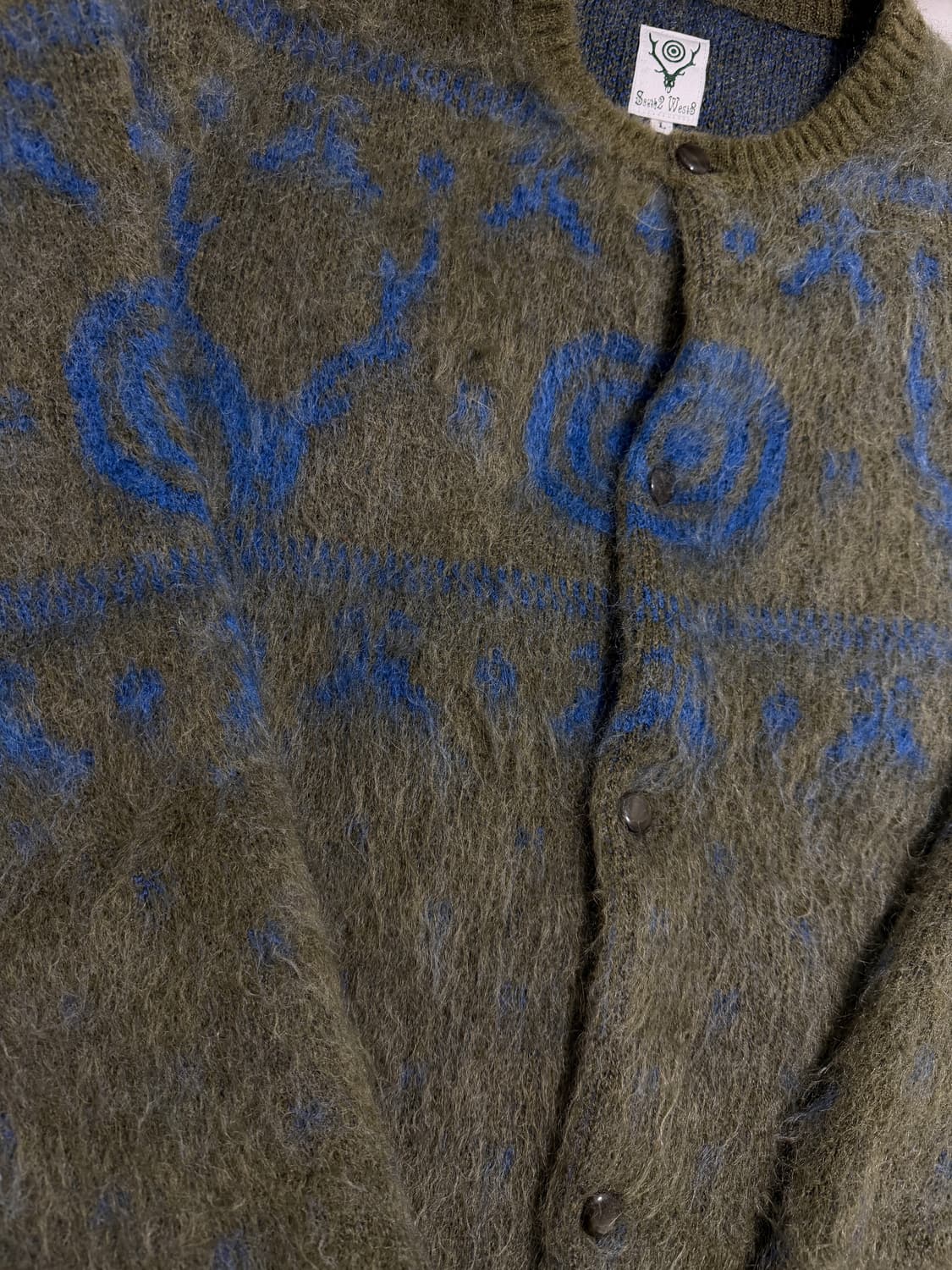 [L]남이서팔 s2w8 루즈핏 크루넥 가디건 노르딕 그린  상품이미지2