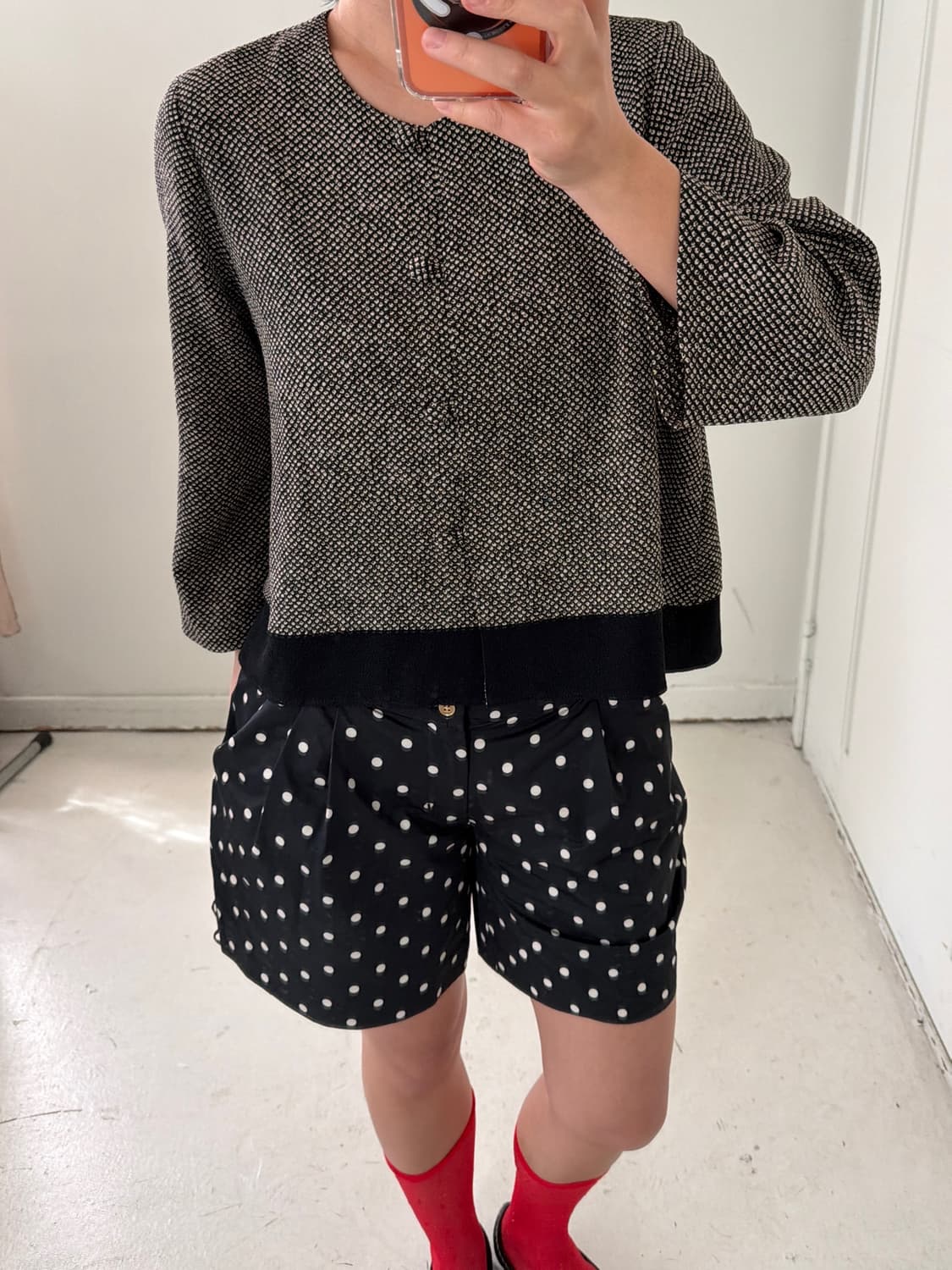 일본빈티지 차이나버튼 자켓 블라우스 상품이미지1