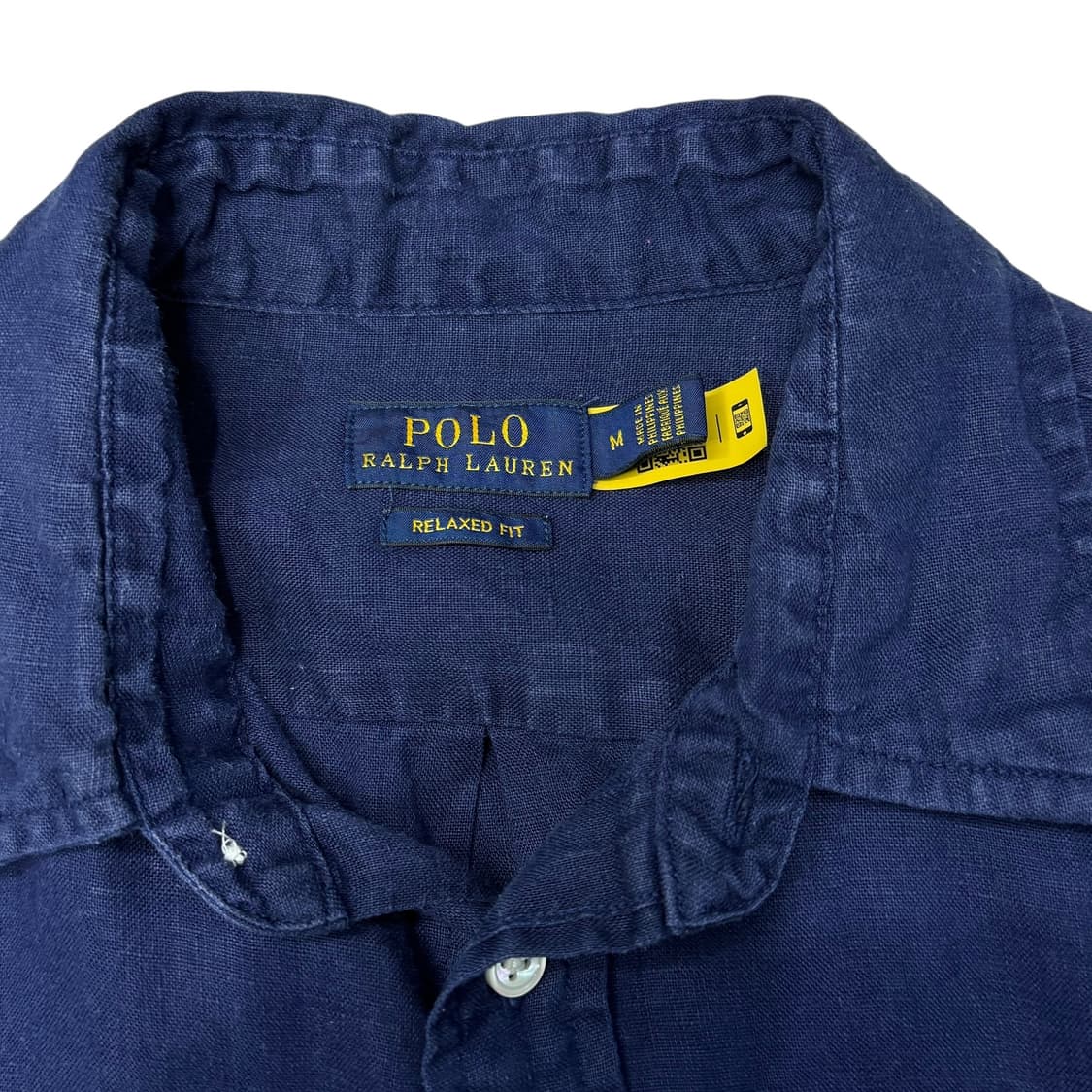 [M] 폴로 린넨 네이비 셔츠 상품이미지5