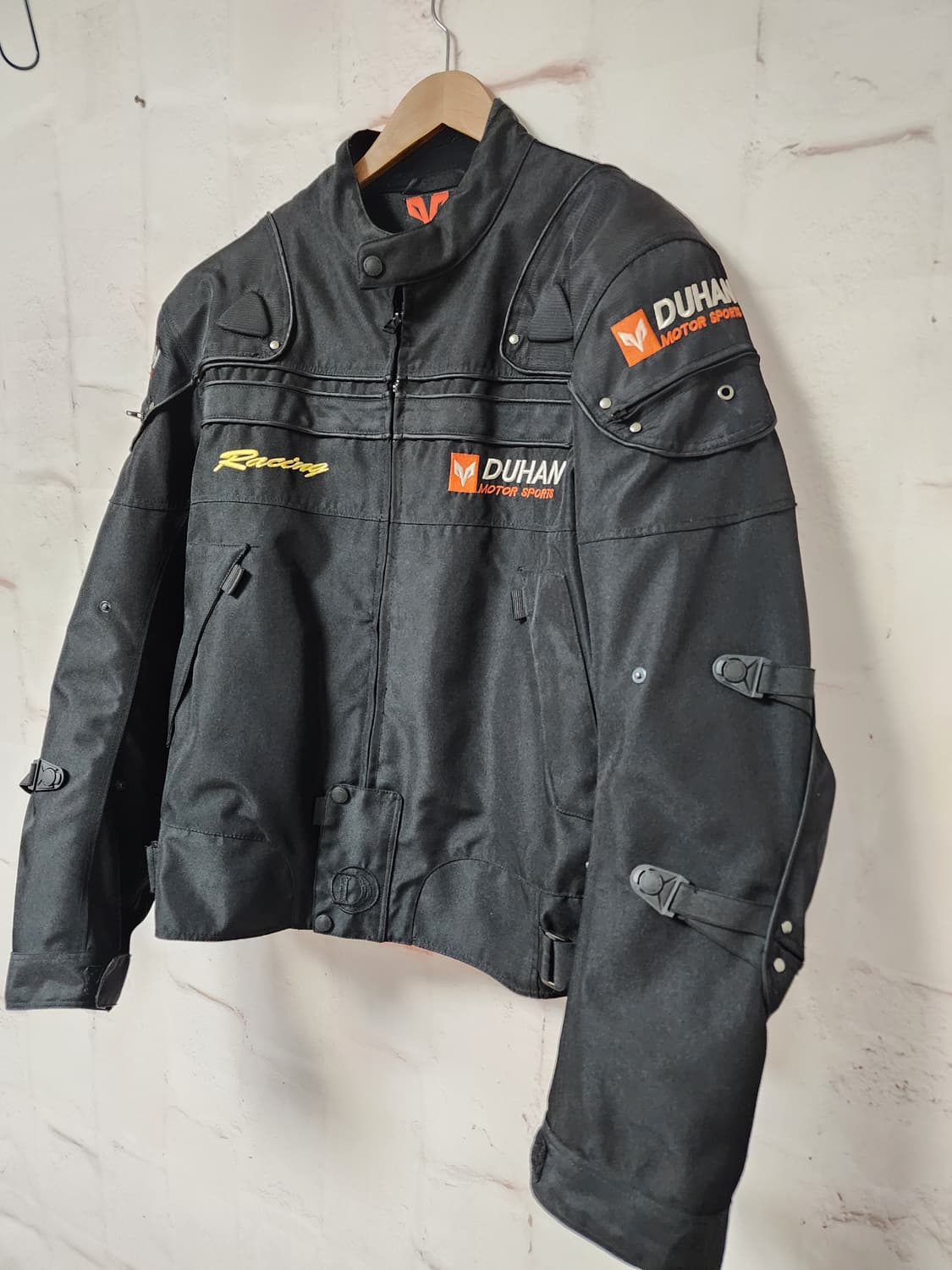 DUHAN 바이크 블랙 레이싱 자켓 상품이미지5