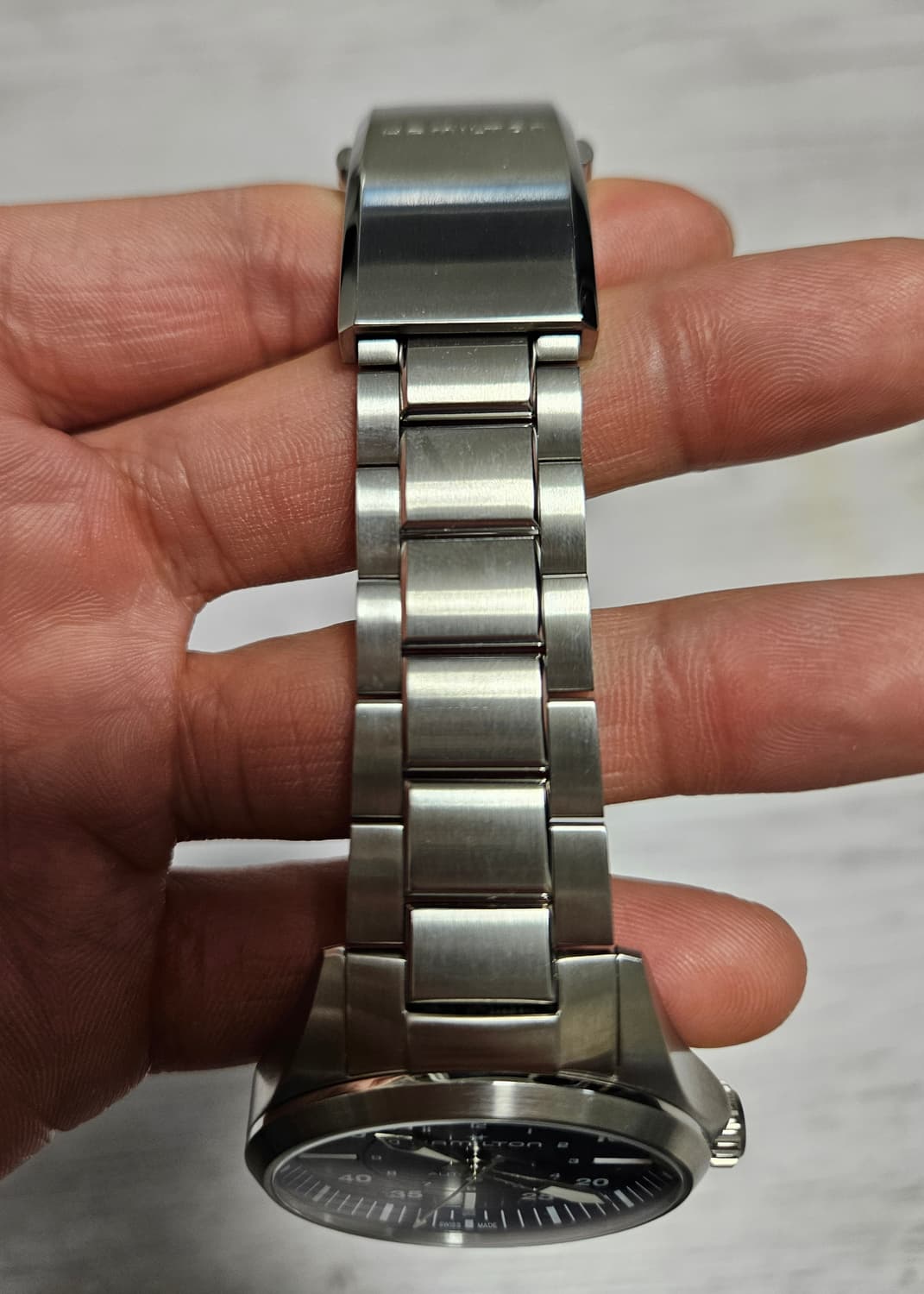 해밀턴 카키에비에이션 파일럿 오토 39mm 블루 상품이미지7