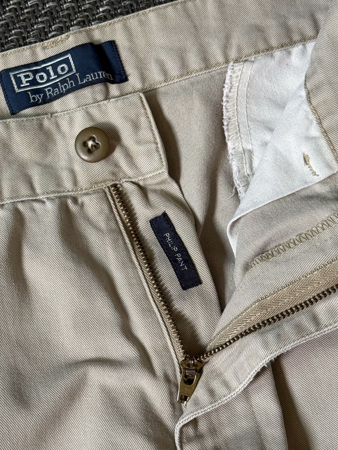 (33) 90s 폴로 랄프로렌 PHILIP 플랫 프론트 치노 팬츠 상품이미지3