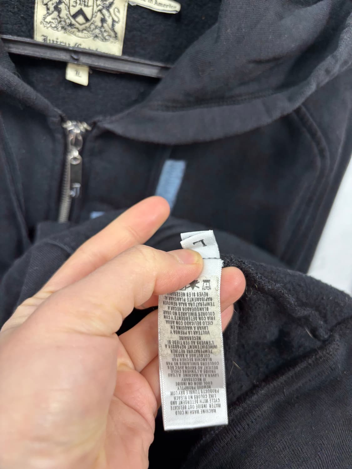 쥬시꾸뛰르 백로고 후드집업  상품이미지5