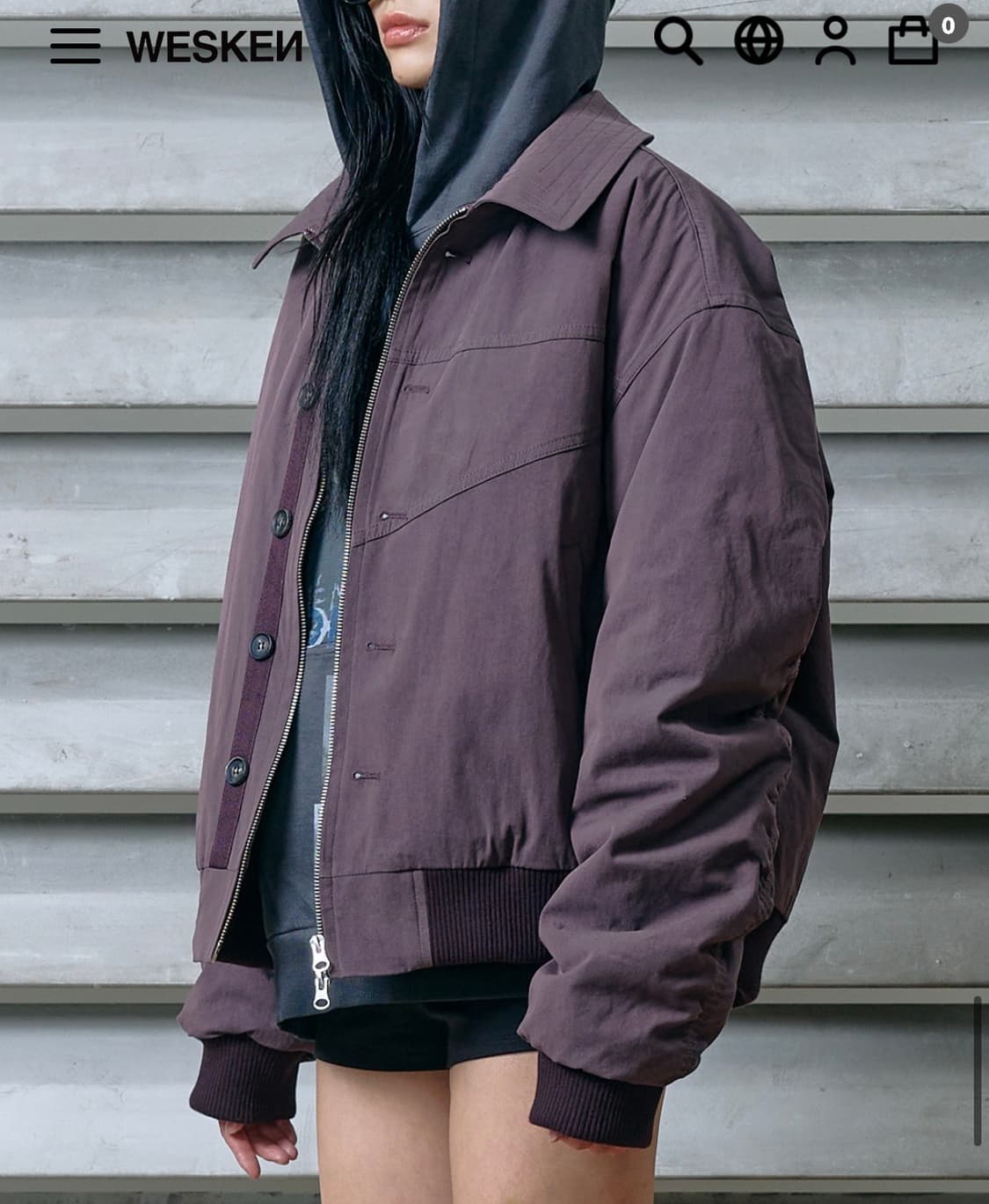 WESKEN 워시드 코튼 자켓 상품이미지2