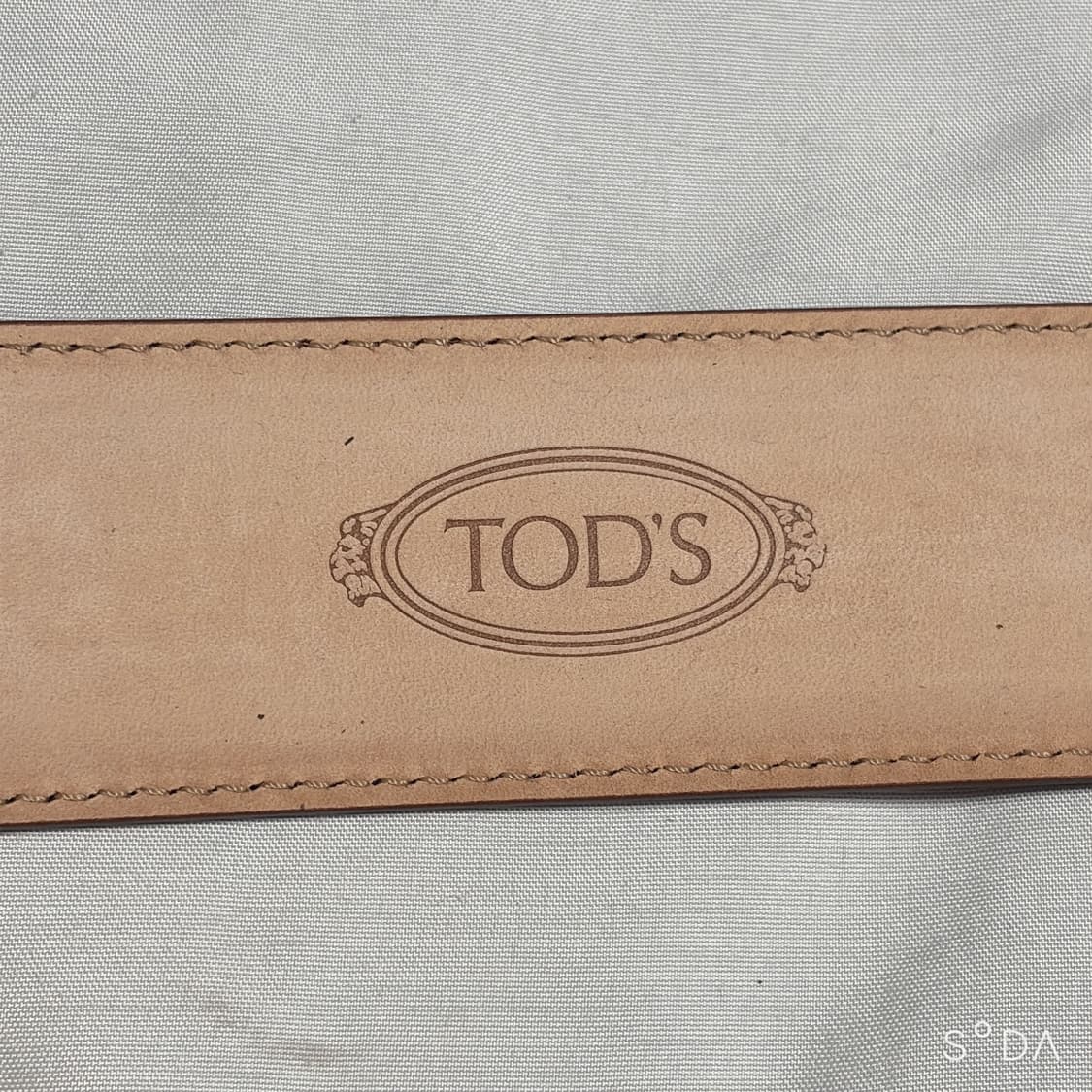 TODS 토즈 T버클 가죽 벨트 레드 상품이미지8